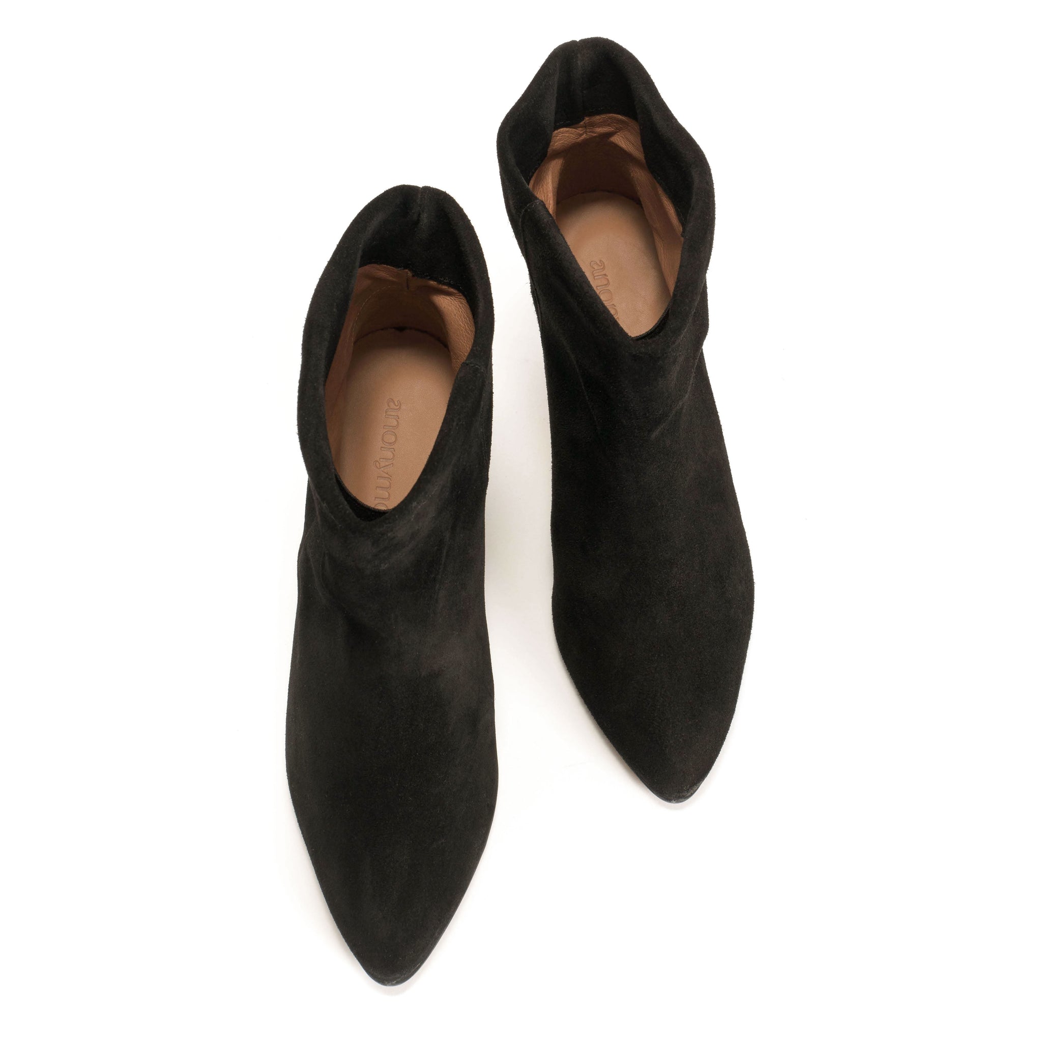 Hilly 50 Stiletto Calf Suede Black - Anonymous Copenhagen