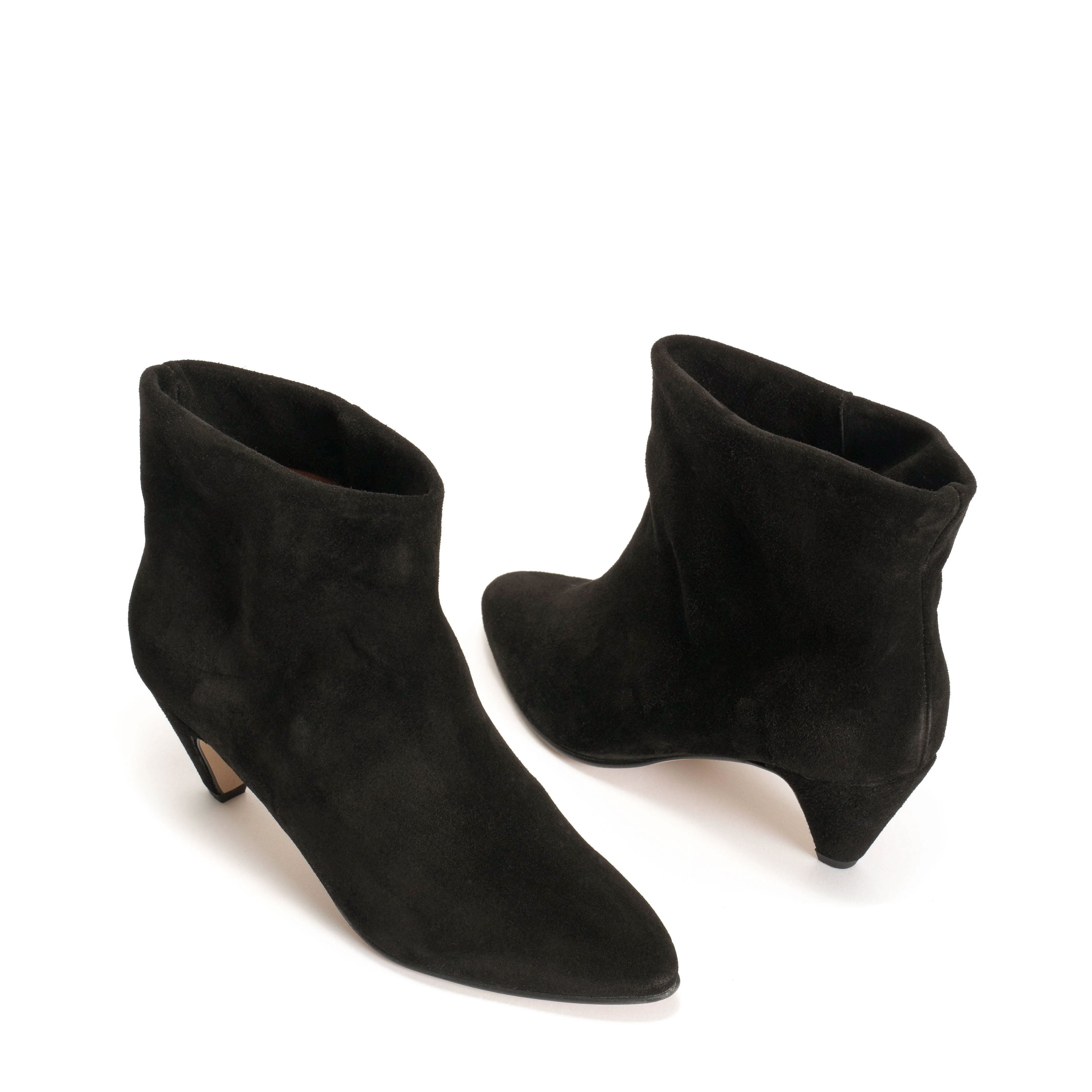 Hilly 50 Stiletto Calf Suede Black