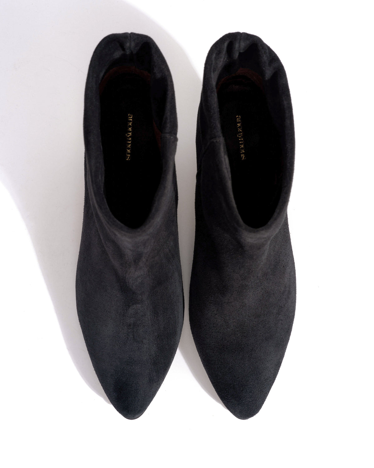 Hilly 50 stiletto Calf suede Off black