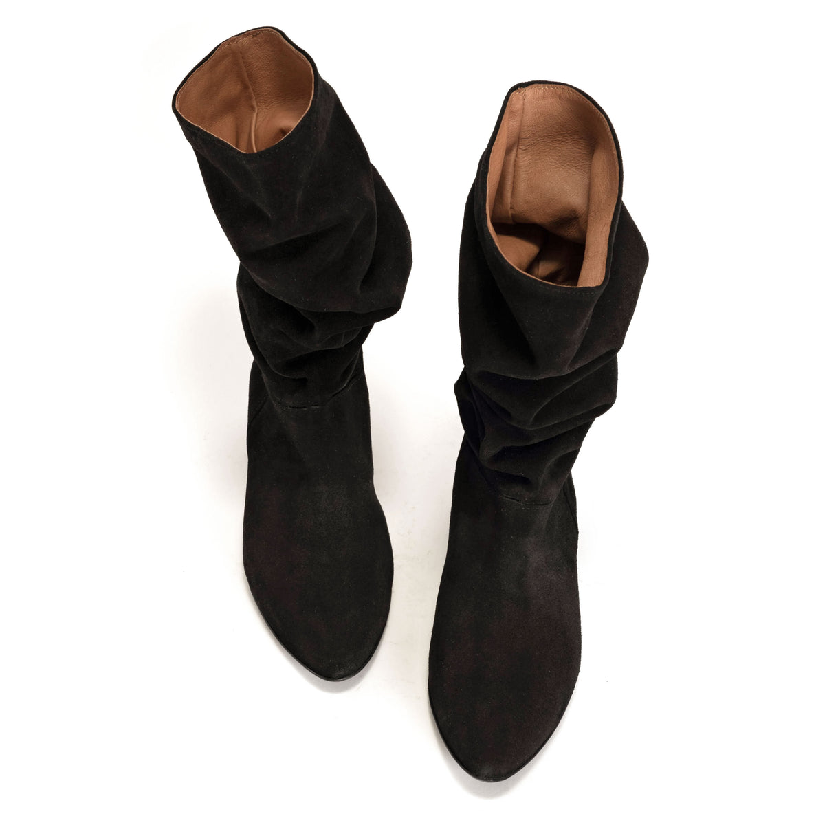 Jasmina 20 Calf suede & sleek leather Black