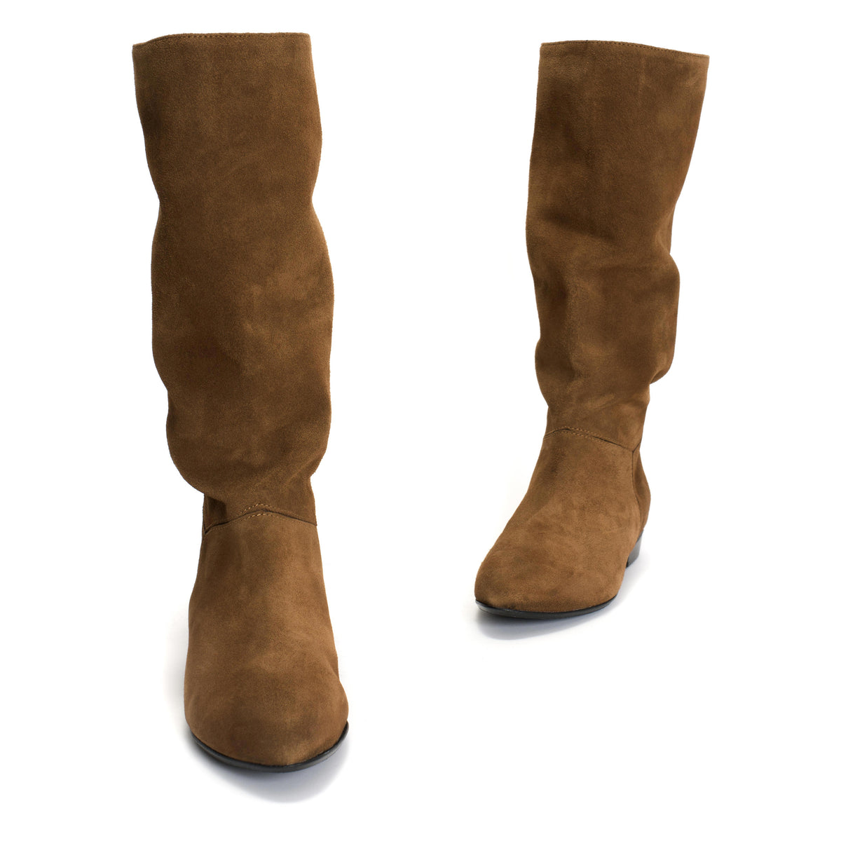 Jasmina 20 Calf suede & sleek leather Cinnamon & dark taupe