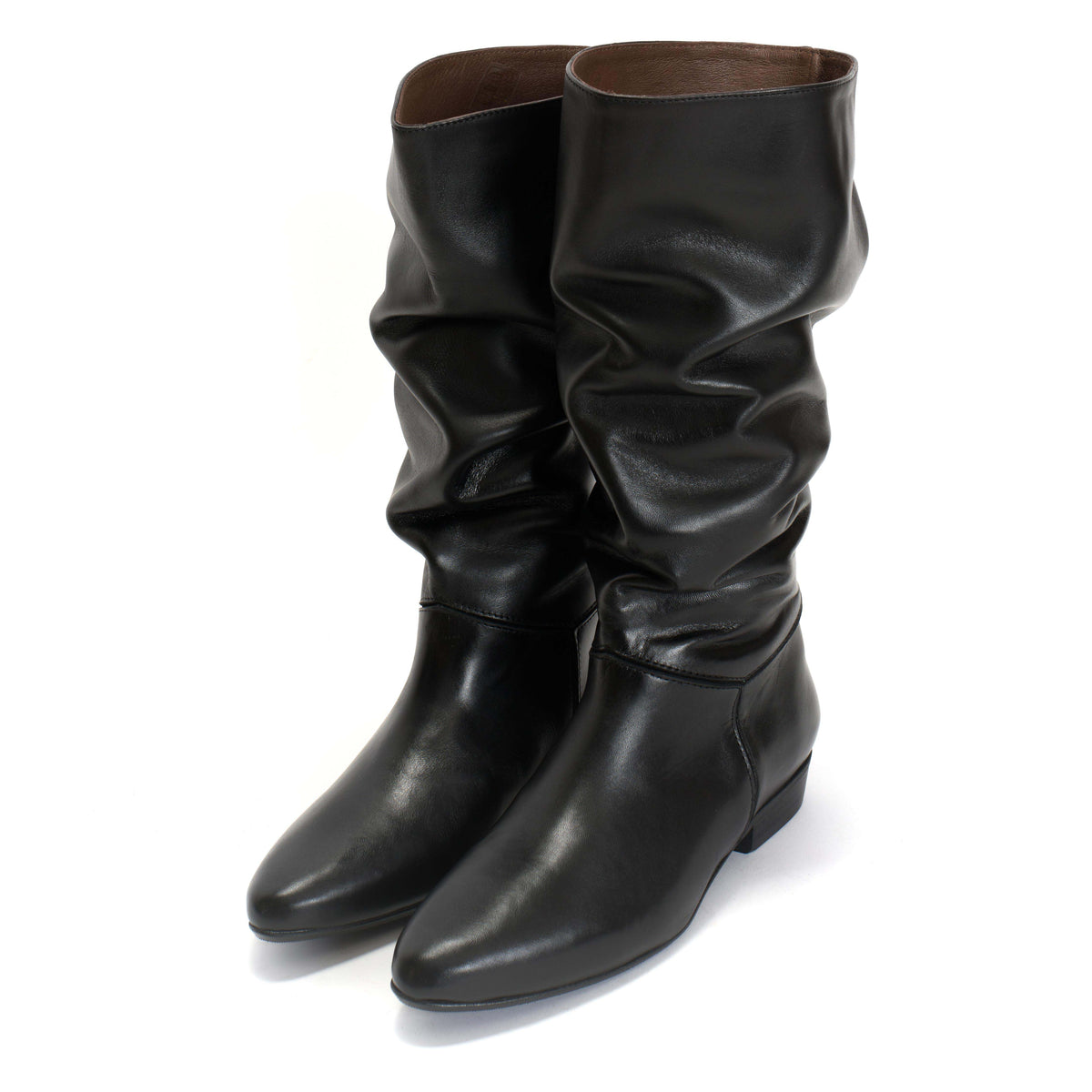 Jasmina 20 Soft calf & suede leather Black
