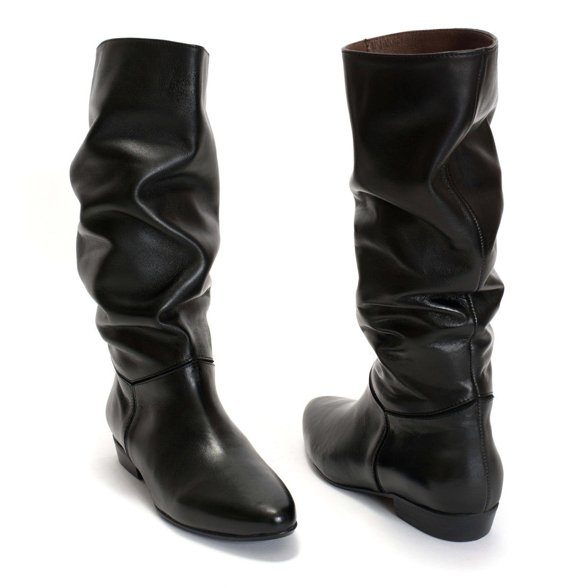 Jasmina 20 Soft calf & suede leather Black