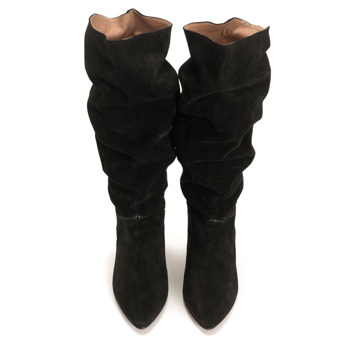 Jasmina 50 stiletto Calf suede & sleek leather Black