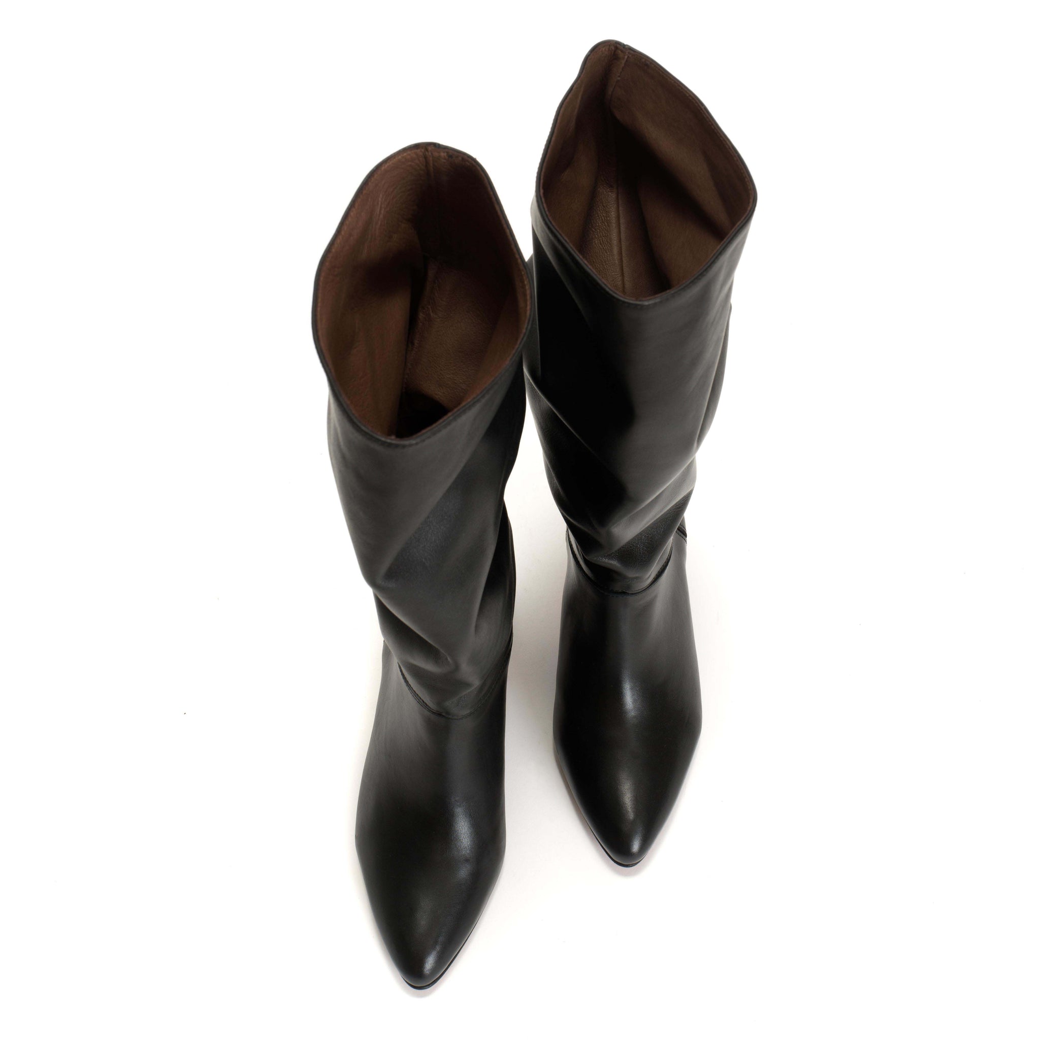 Jasmina 50 stiletto Soft calf & calf suede Black - Anonymous Copenhagen