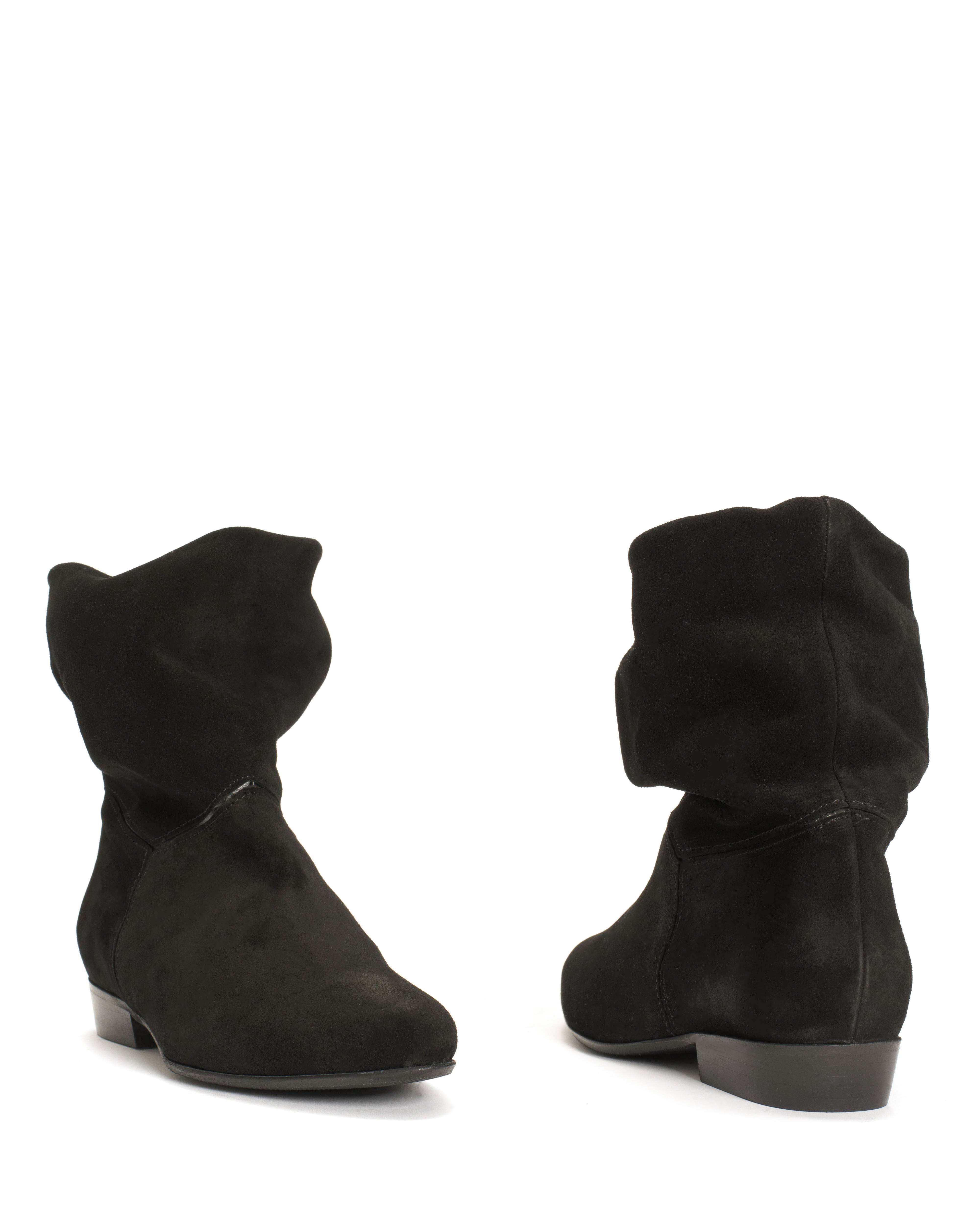 Jassi 20 Calf suede & sleek leather Black