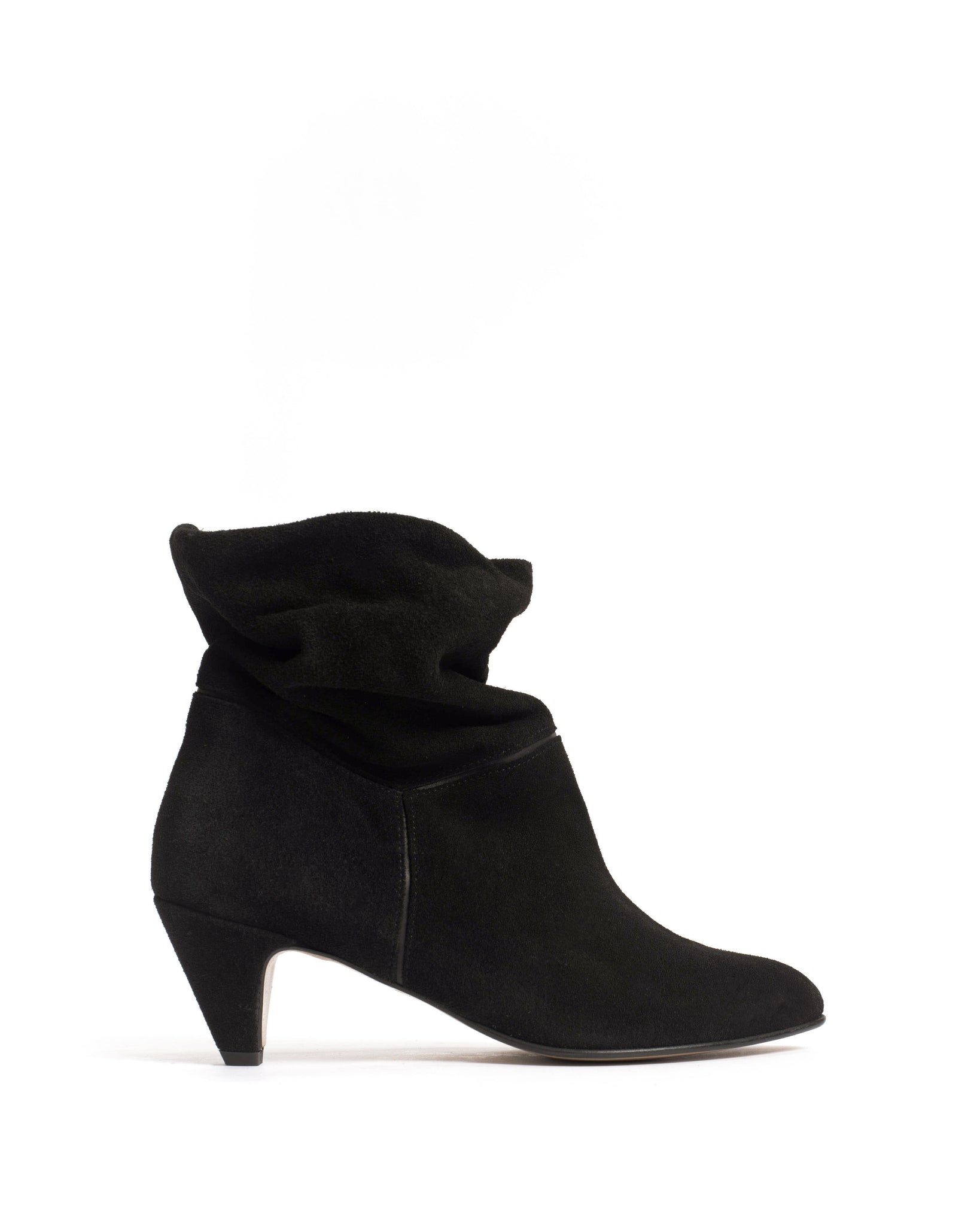 Jassi 50 Calf suede & sleek leather Black - Anonymous Copenhagen