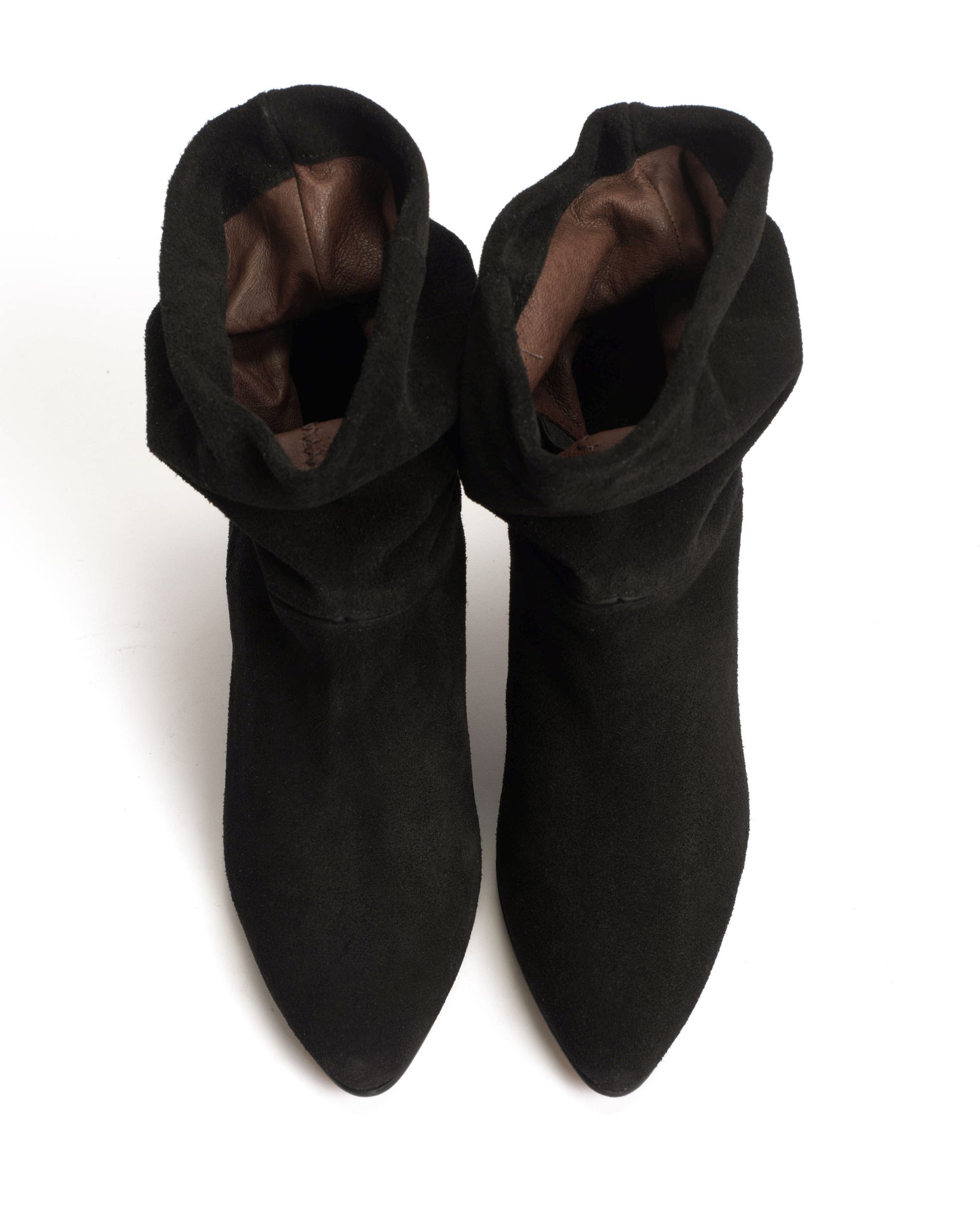 Jassi 50 Calf suede & sleek leather Black - Anonymous Copenhagen