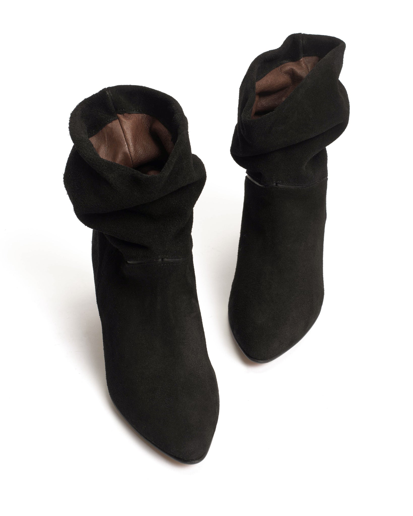 Jassi 50 Calf suede & sleek leather Black - Anonymous Copenhagen