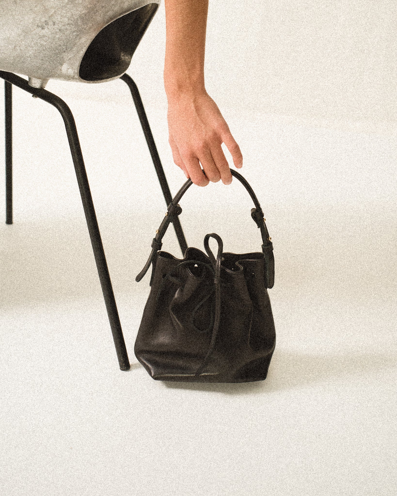 Kacey petite bucket bag Soft calf Black - Anonymous Copenhagen