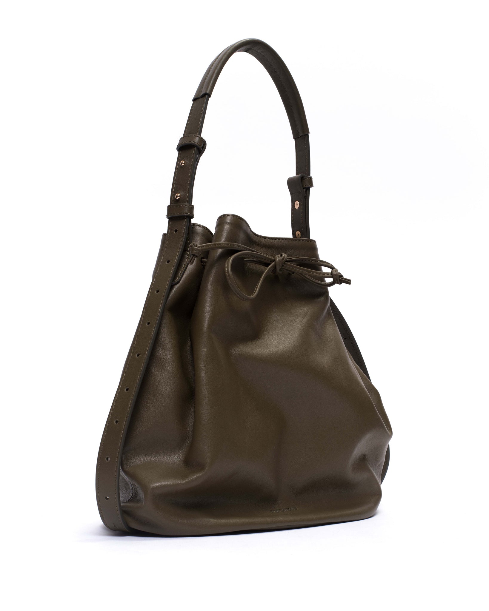 Kacey grand bucket bag Soft calf Olive green - Anonymous Copenhagen