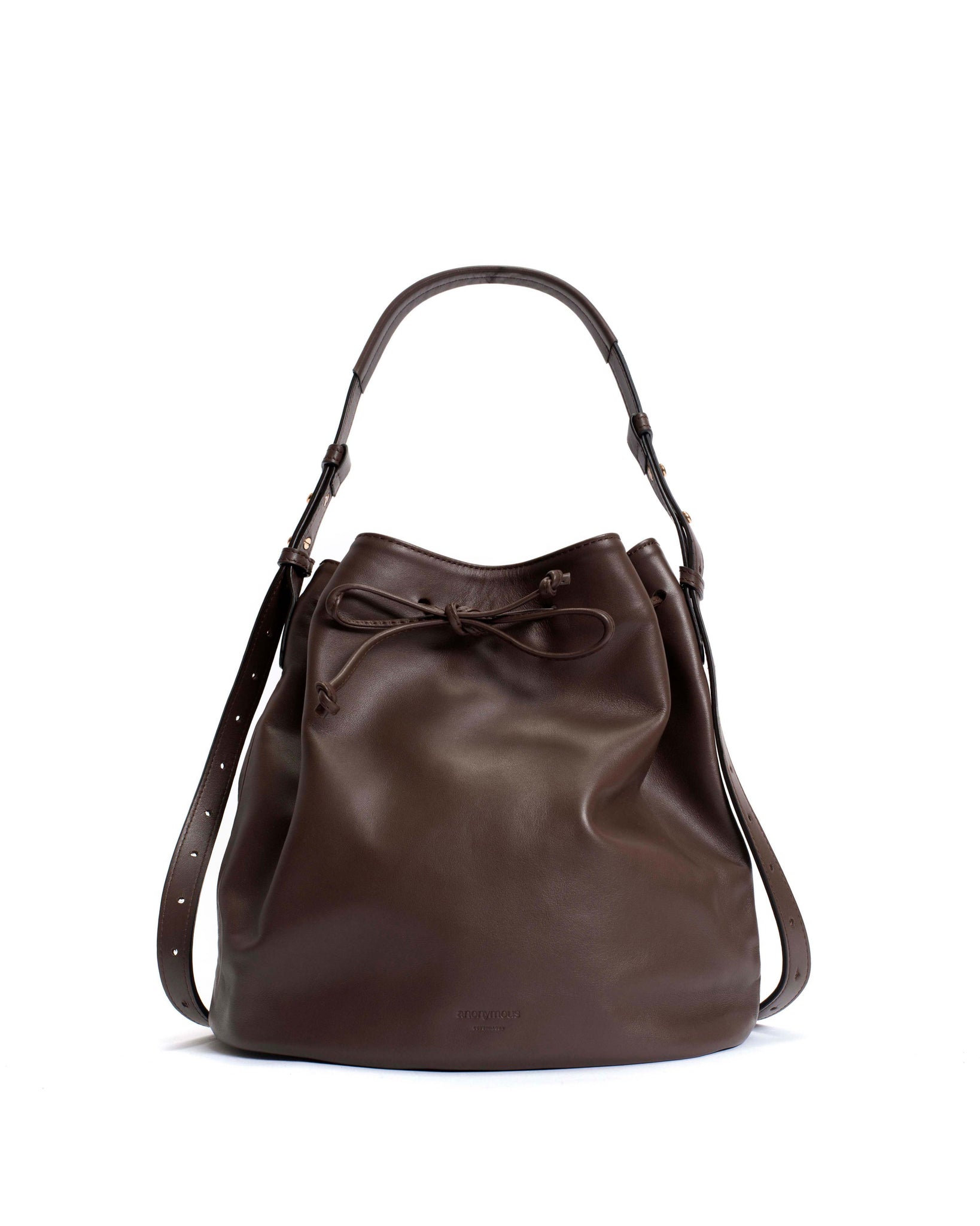 Kacey grand bucket bag Soft calf Coffee brown - Anonymous Copenhagen