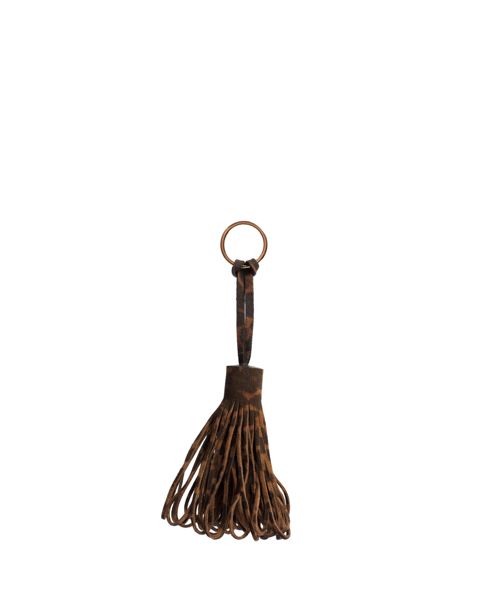 Katty fringe keyring Calf suede print Leopard - Anonymous Copenhagen