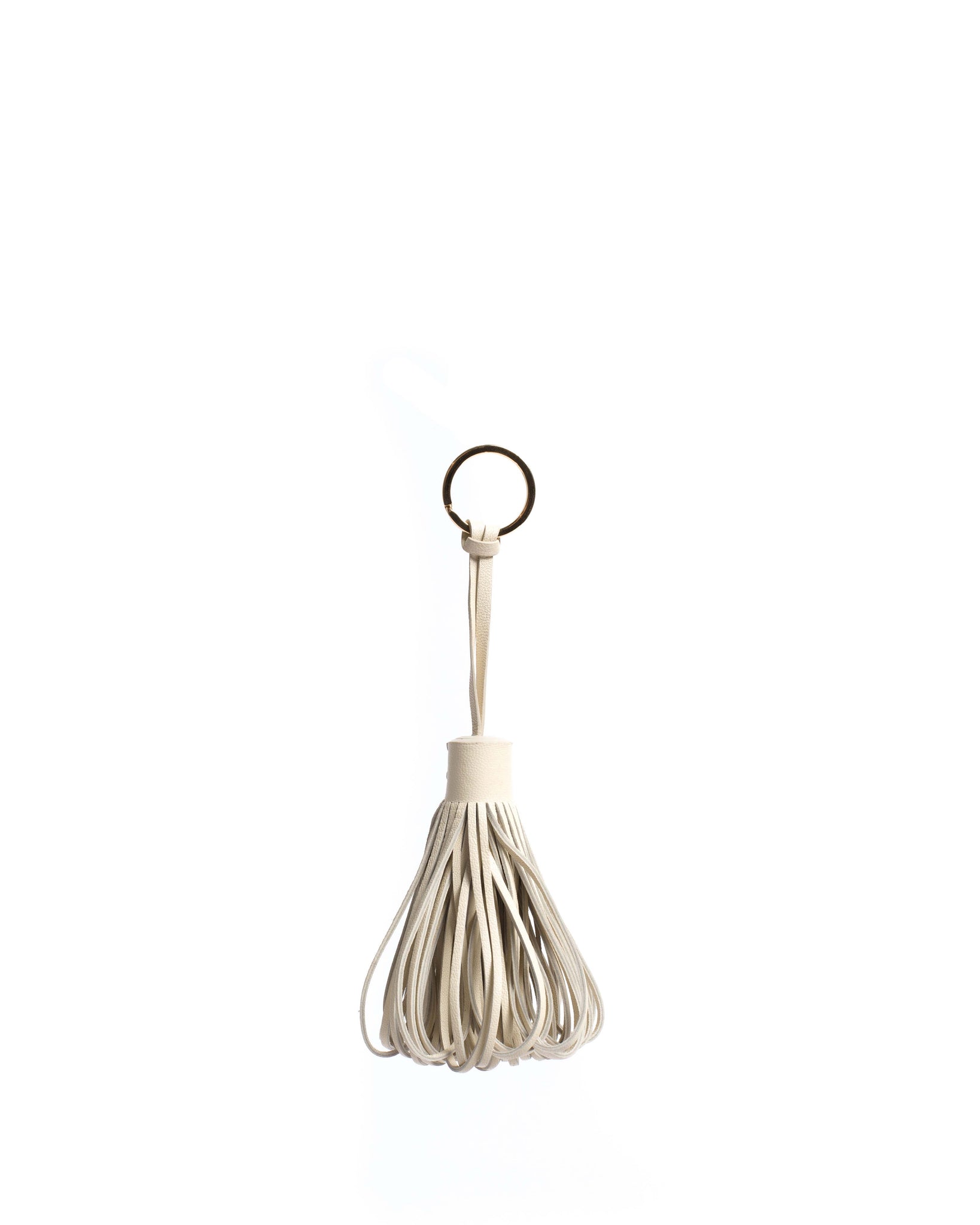 Katty fringe keyring Silky lamb White sand - Anonymous Copenhagen