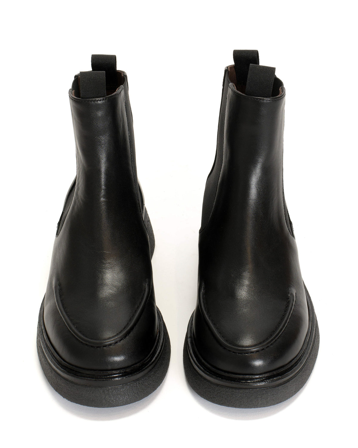 Kikie flat platform Soft calf & sole Black & black