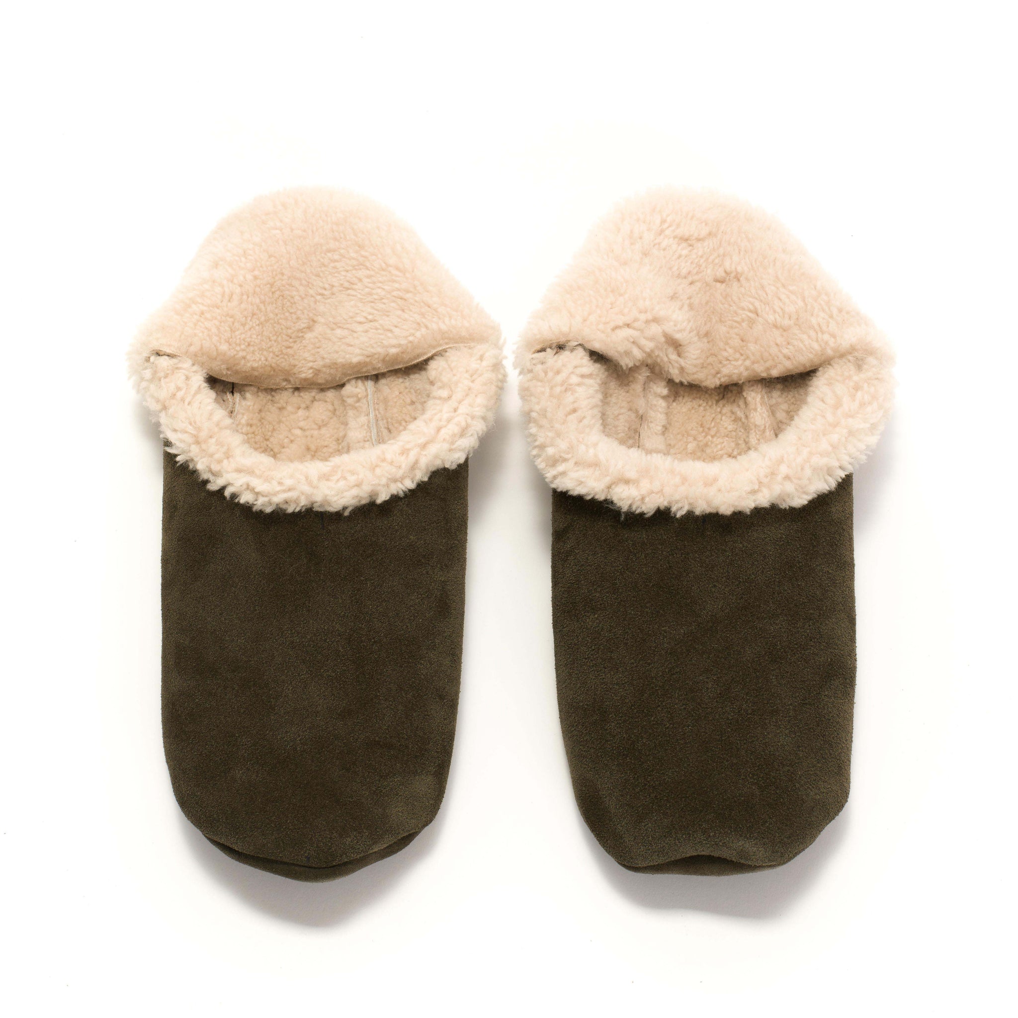 Lambiees shearling Calf suede Moss green - Anonymous Copenhagen