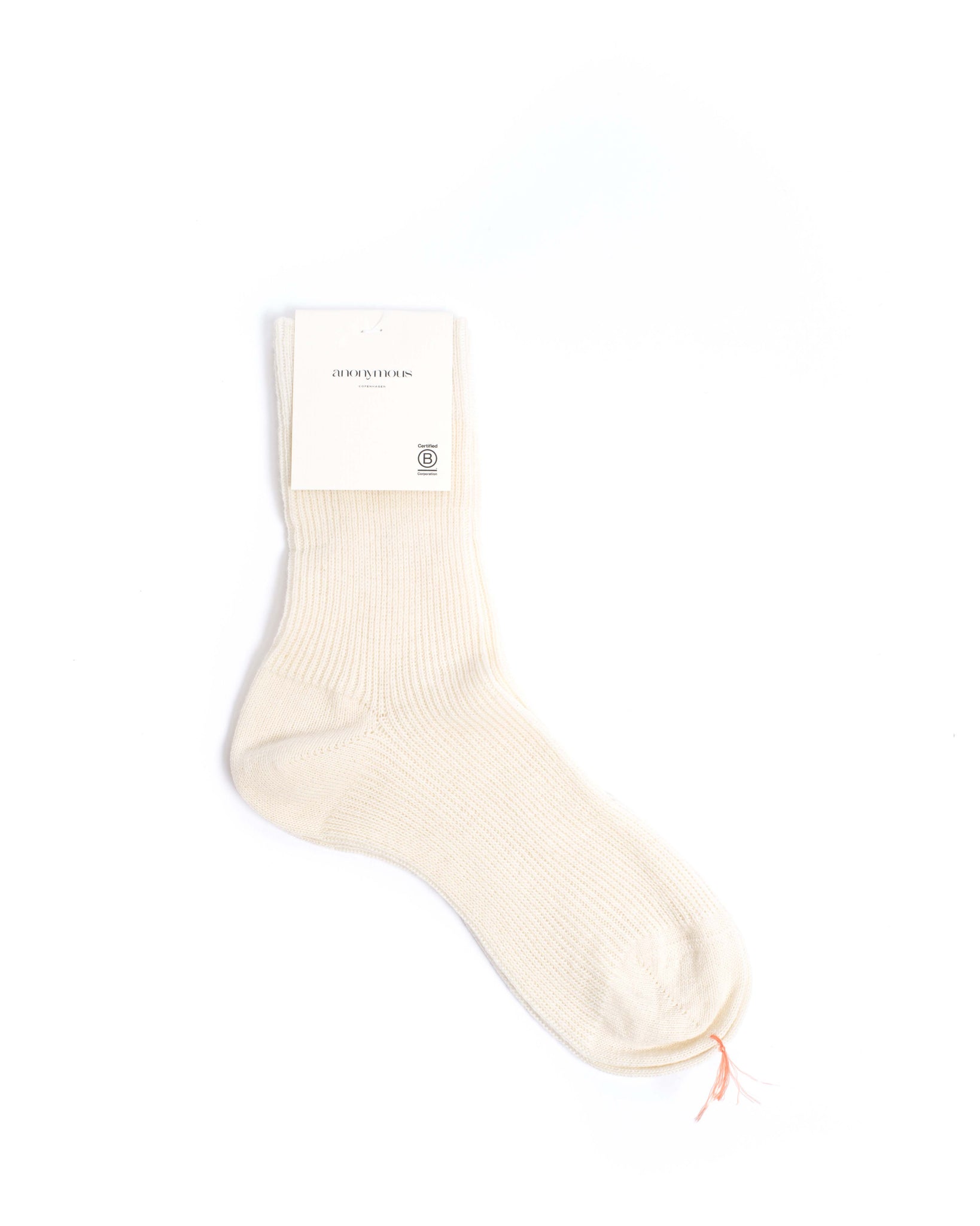 Lanai cashmere socks 70% wool 30% cashmere White sand - Anonymous Copenhagen