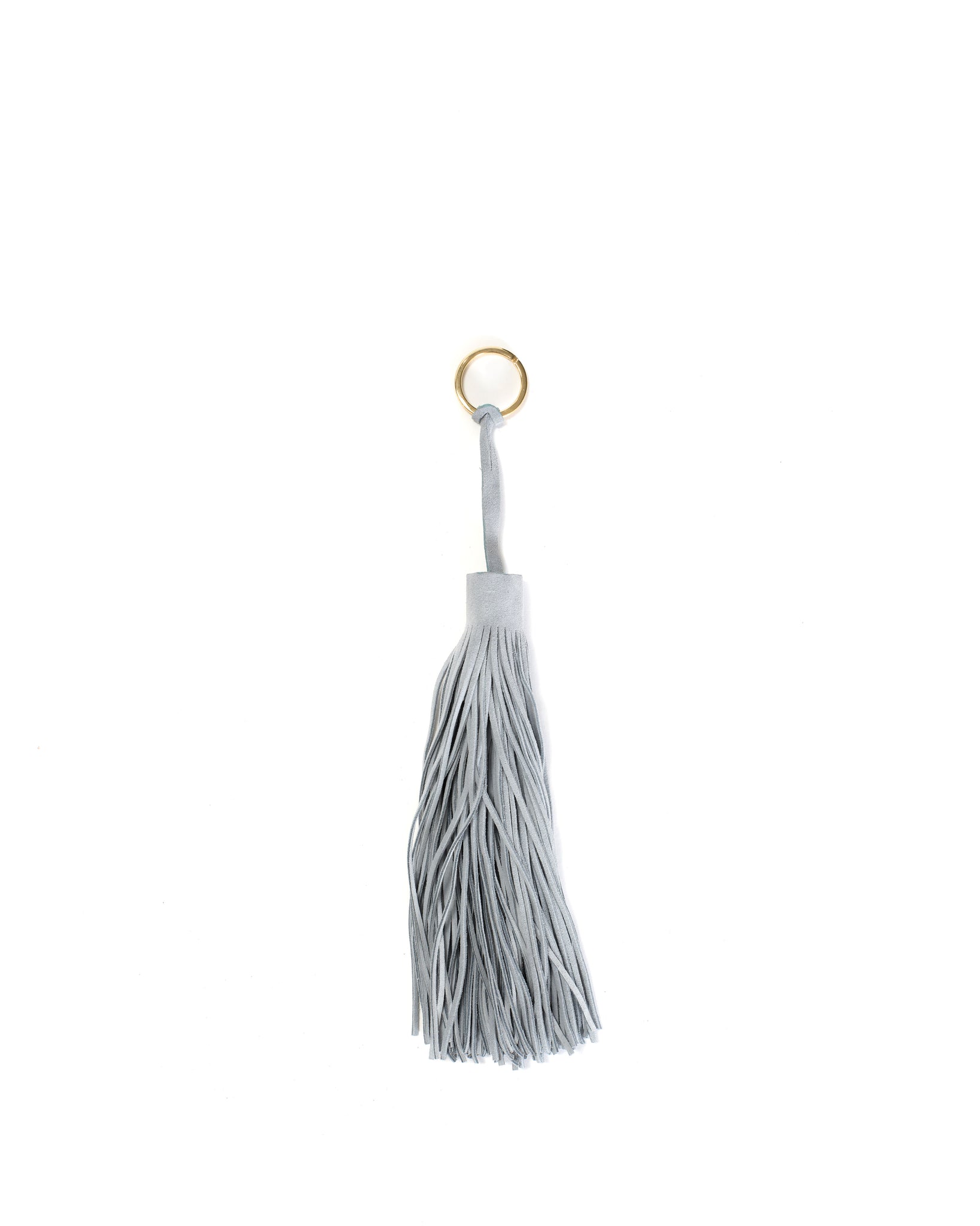 Langley fringe keyring Calf suede Lichen blue - Anonymous Copenhagen