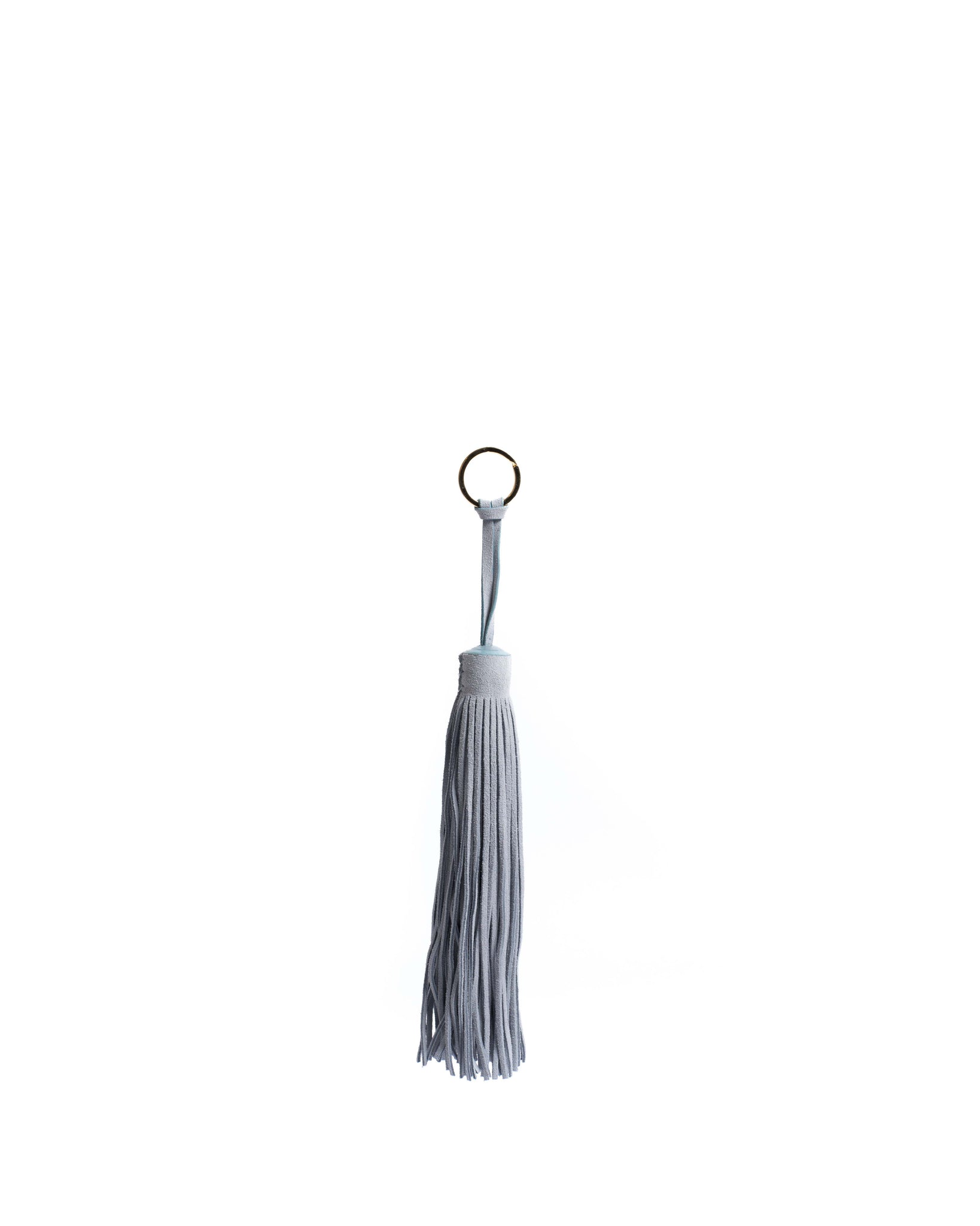 Langley fringe keyring Calf suede Lichen blue - Anonymous Copenhagen