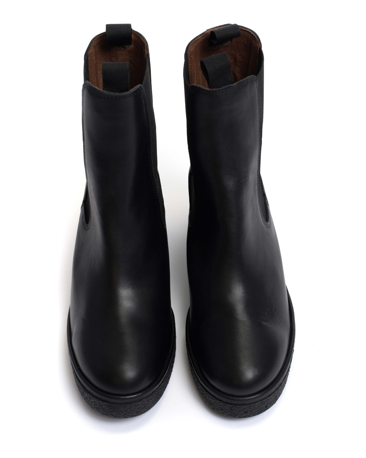 Laurell 65 platform Soft calf & sole Black & black