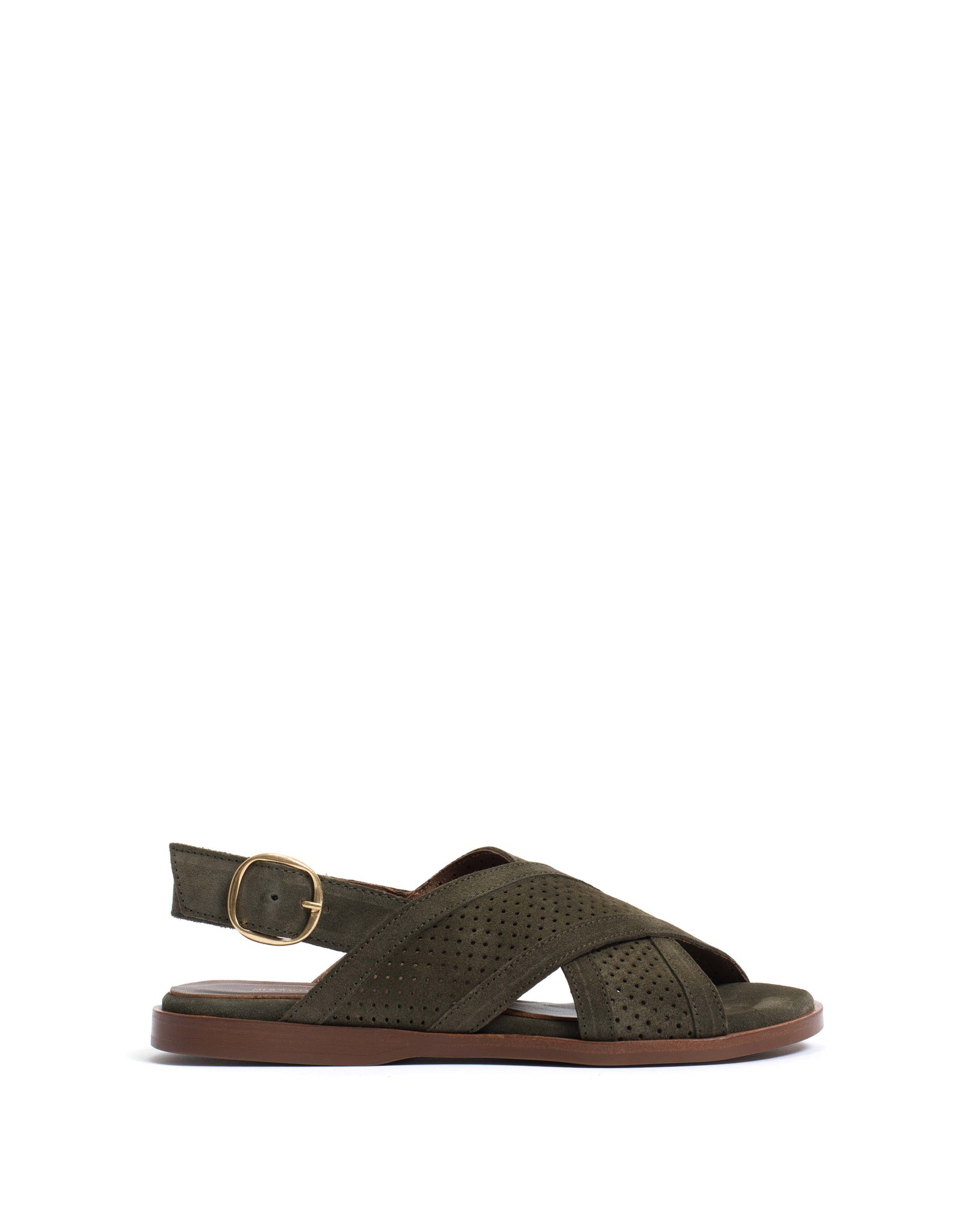 Leila 10 classic Calf suede Moss green - Anonymous Copenhagen