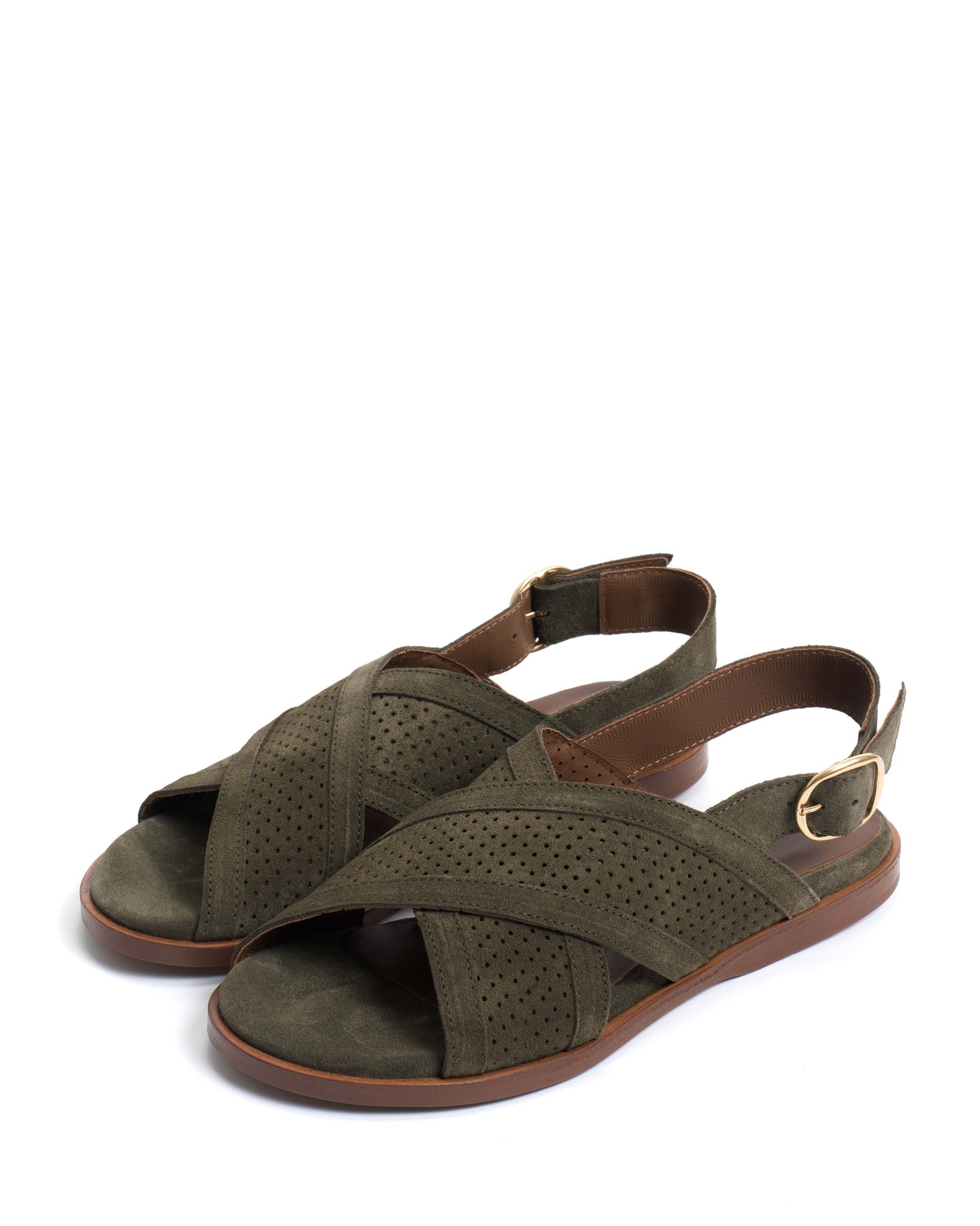 Leila 10 classic Calf suede Moss green - Anonymous Copenhagen