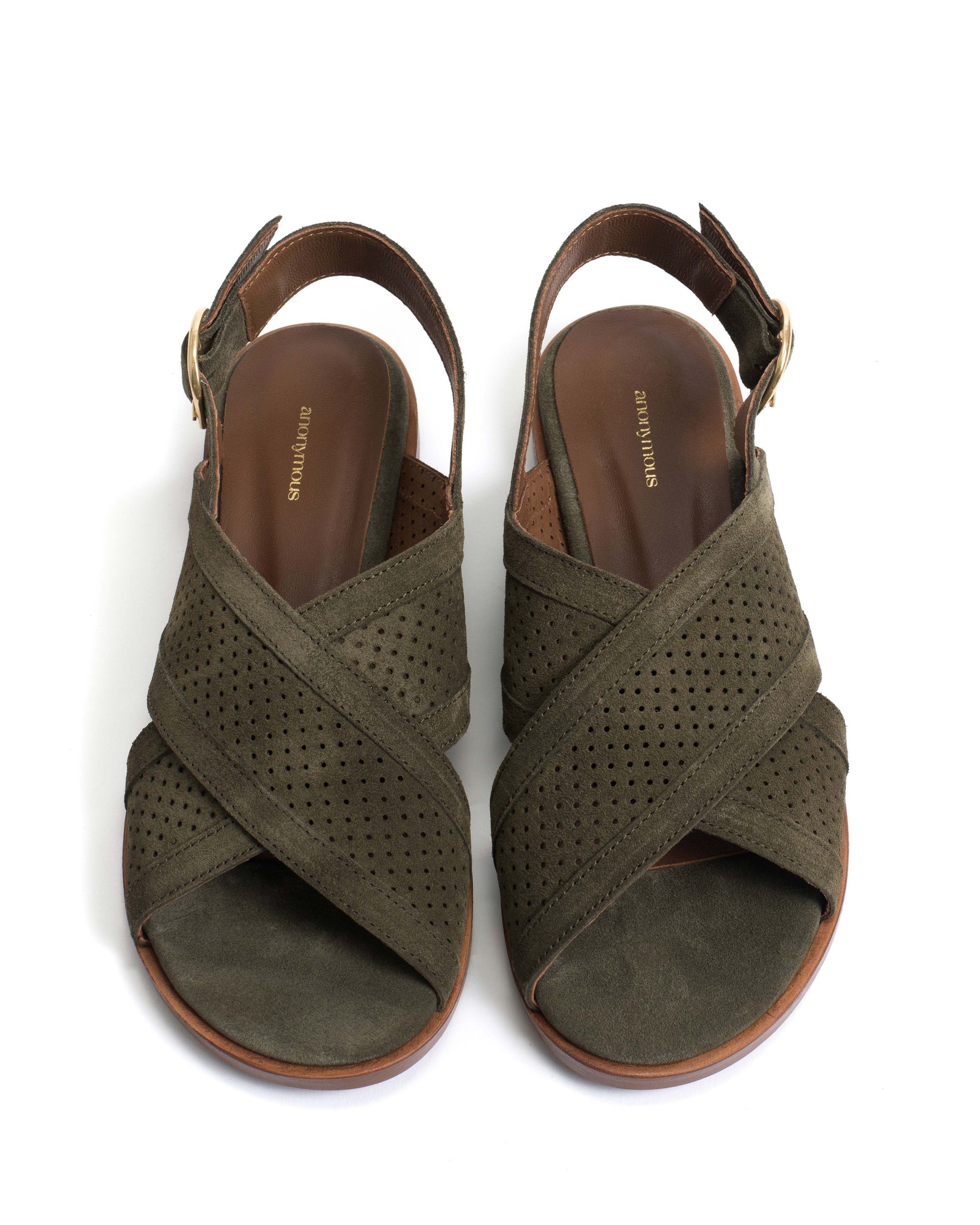 Leila 10 classic Calf suede Moss green - Anonymous Copenhagen