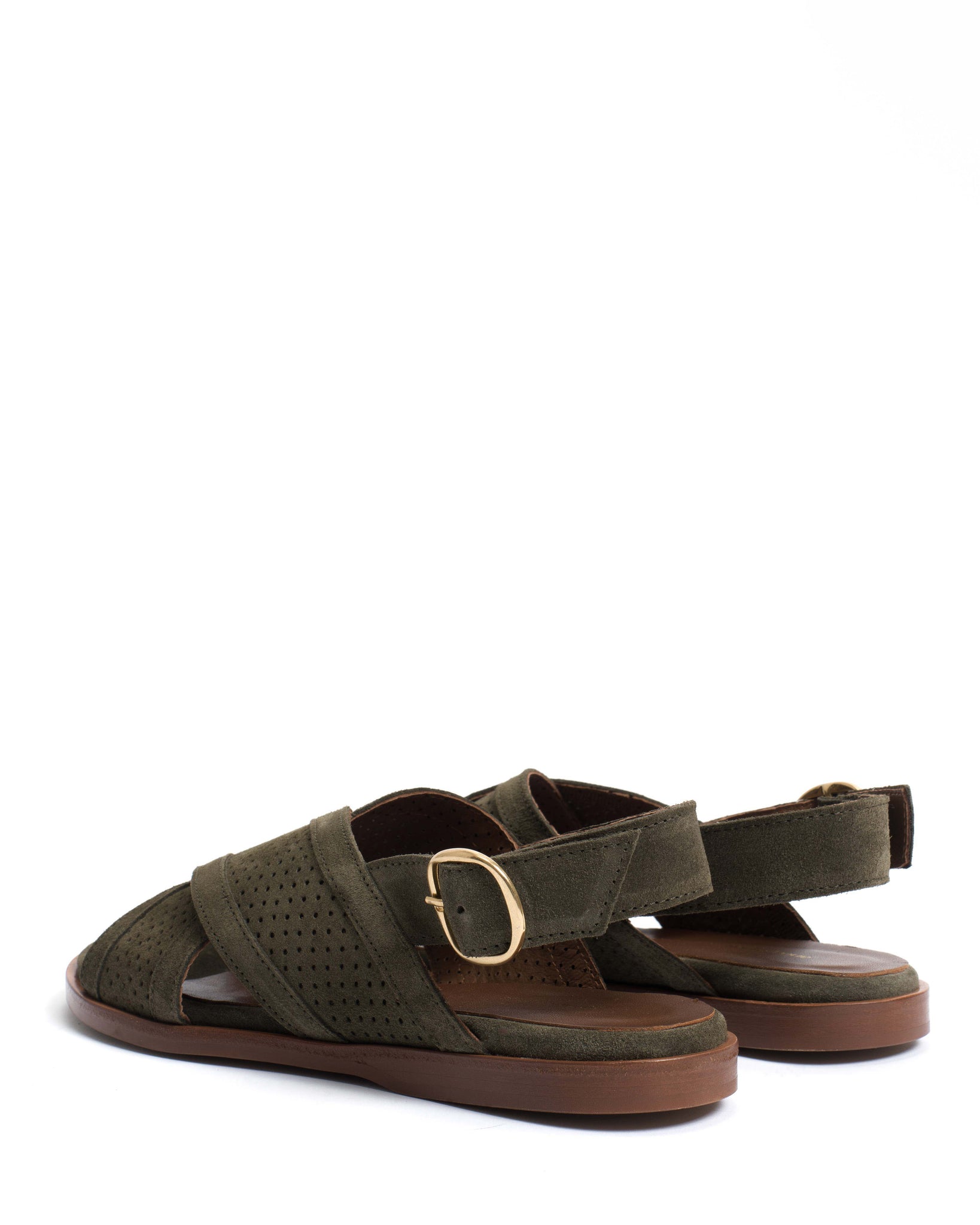 Leila 10 classic Calf suede Moss green - Anonymous Copenhagen