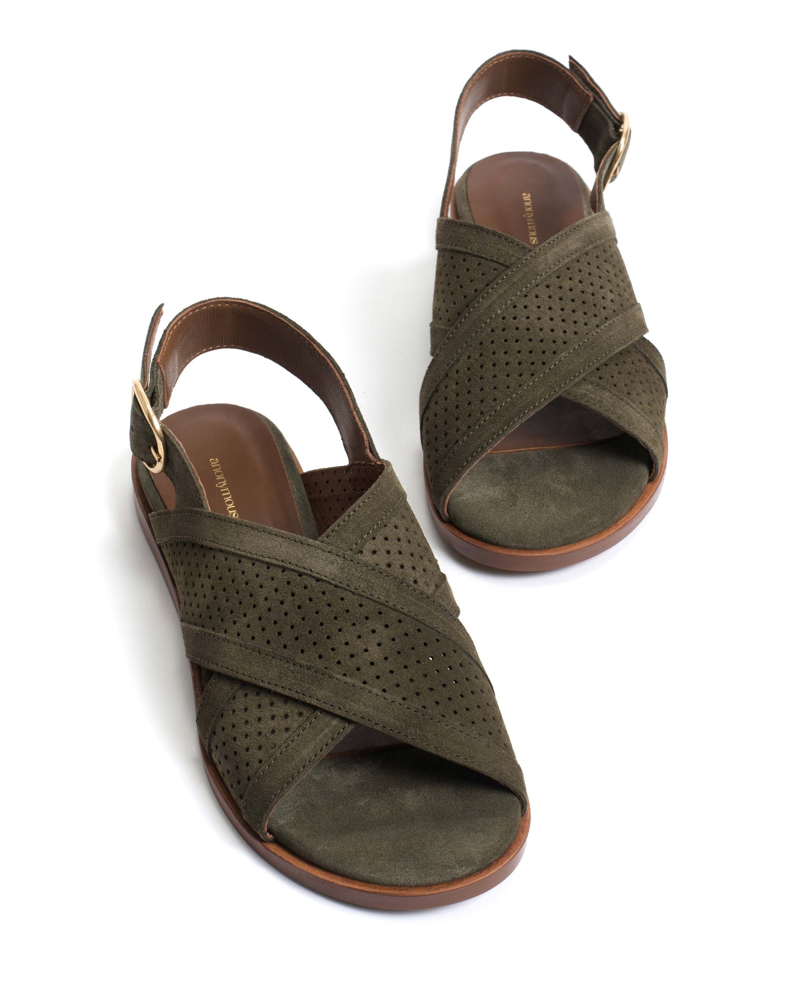 Leila 10 classic Calf suede Moss green - Anonymous Copenhagen