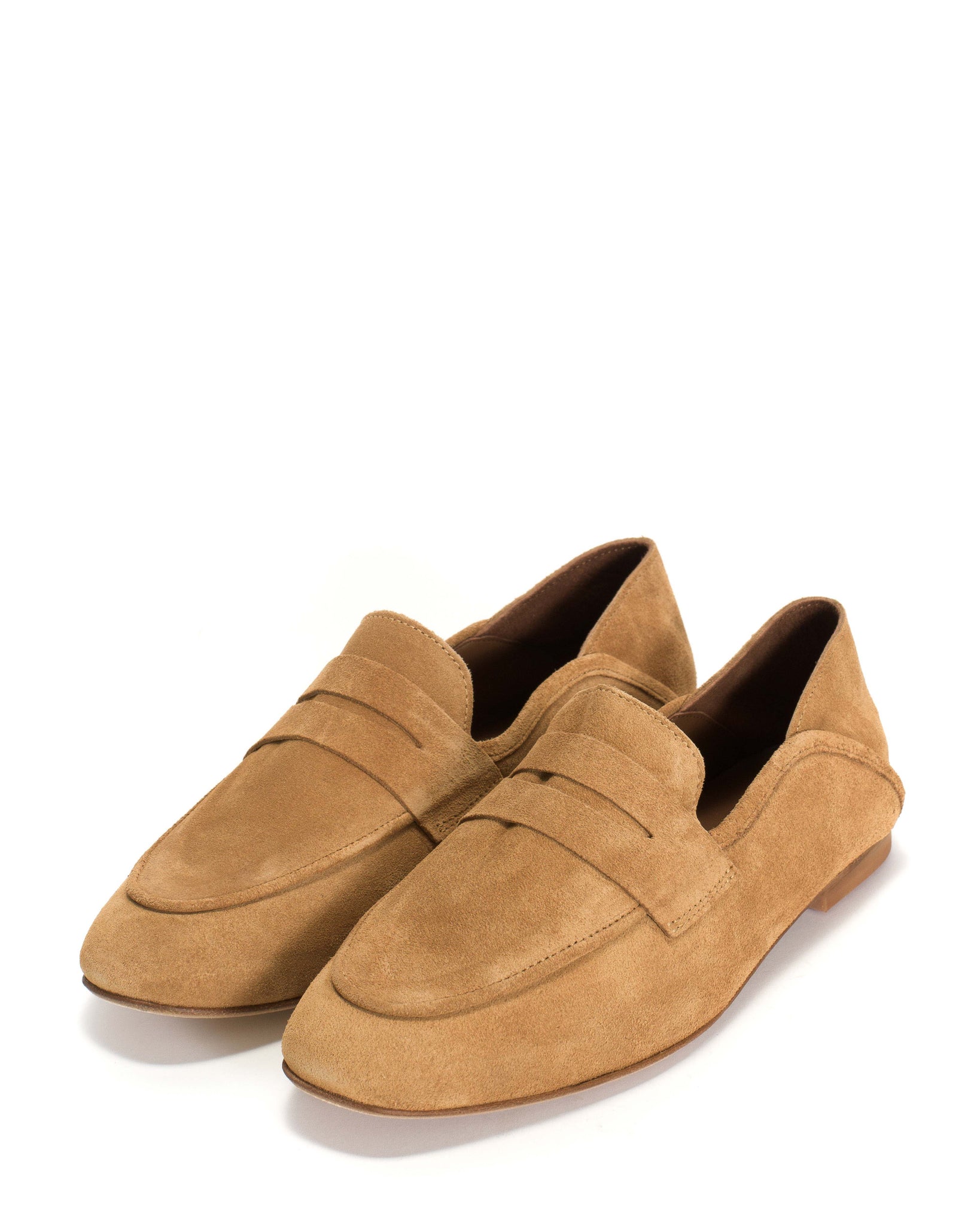 Lindsay Calf Suede Bamboo Brown - Anonymous Copenhagen