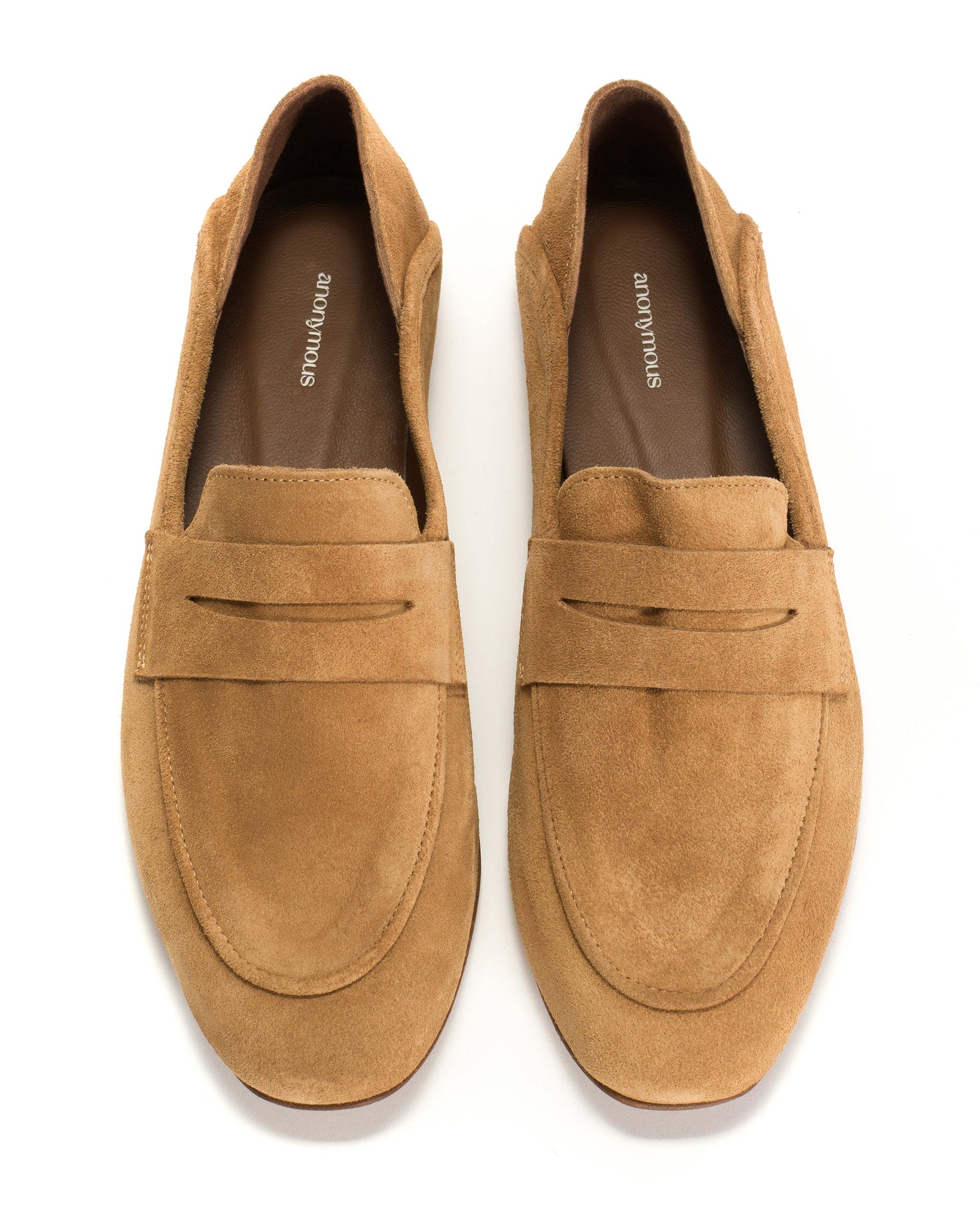 Lindsay Calf Suede Bamboo Brown - Anonymous Copenhagen