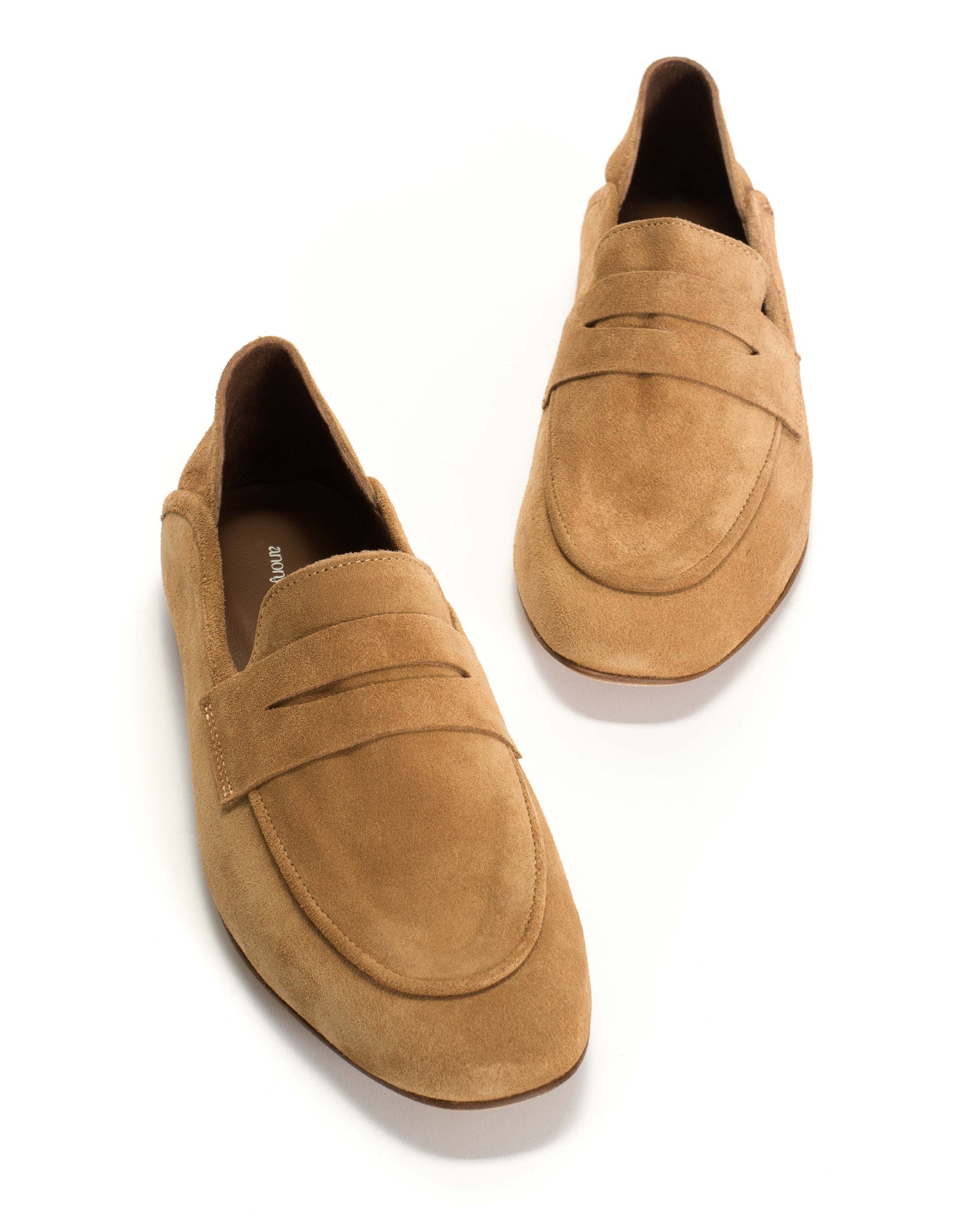 Lindsay Calf Suede Bamboo Brown - Anonymous Copenhagen