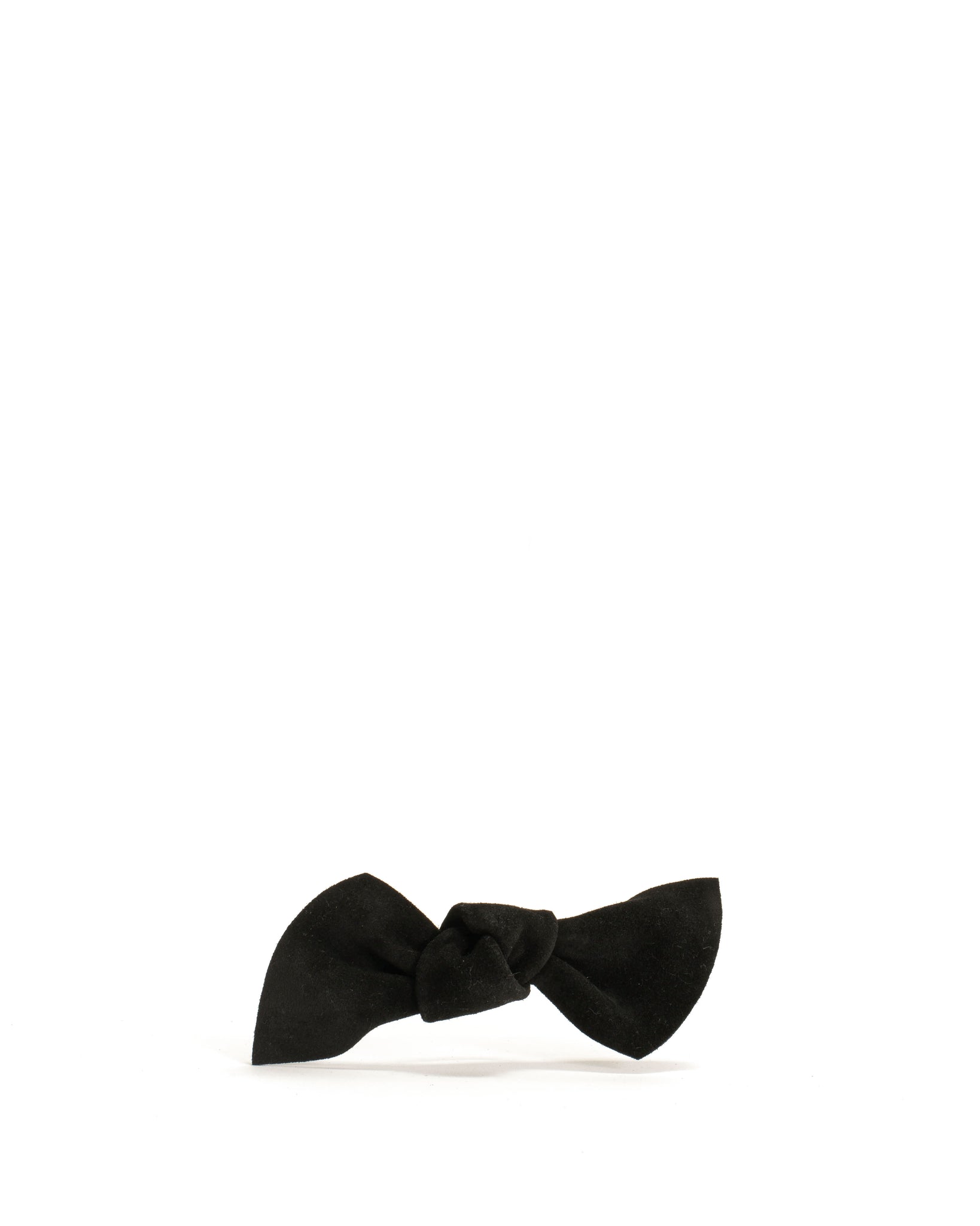 Linnie hair elastic grand bow Calf suede Black - Anonymous Copenhagen