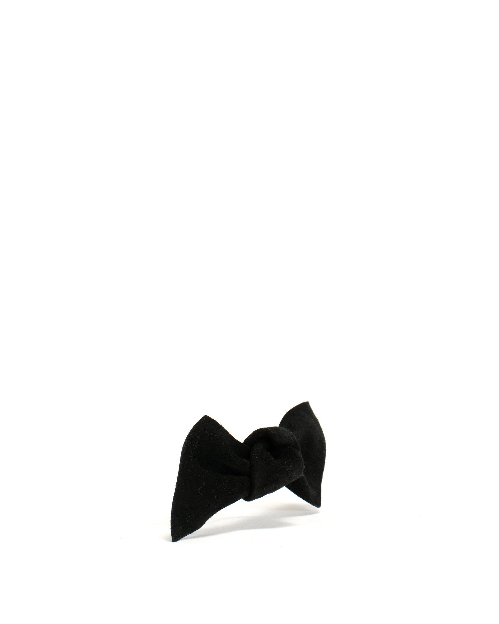 Linnie hair elastic grand bow Calf suede Black - Anonymous Copenhagen