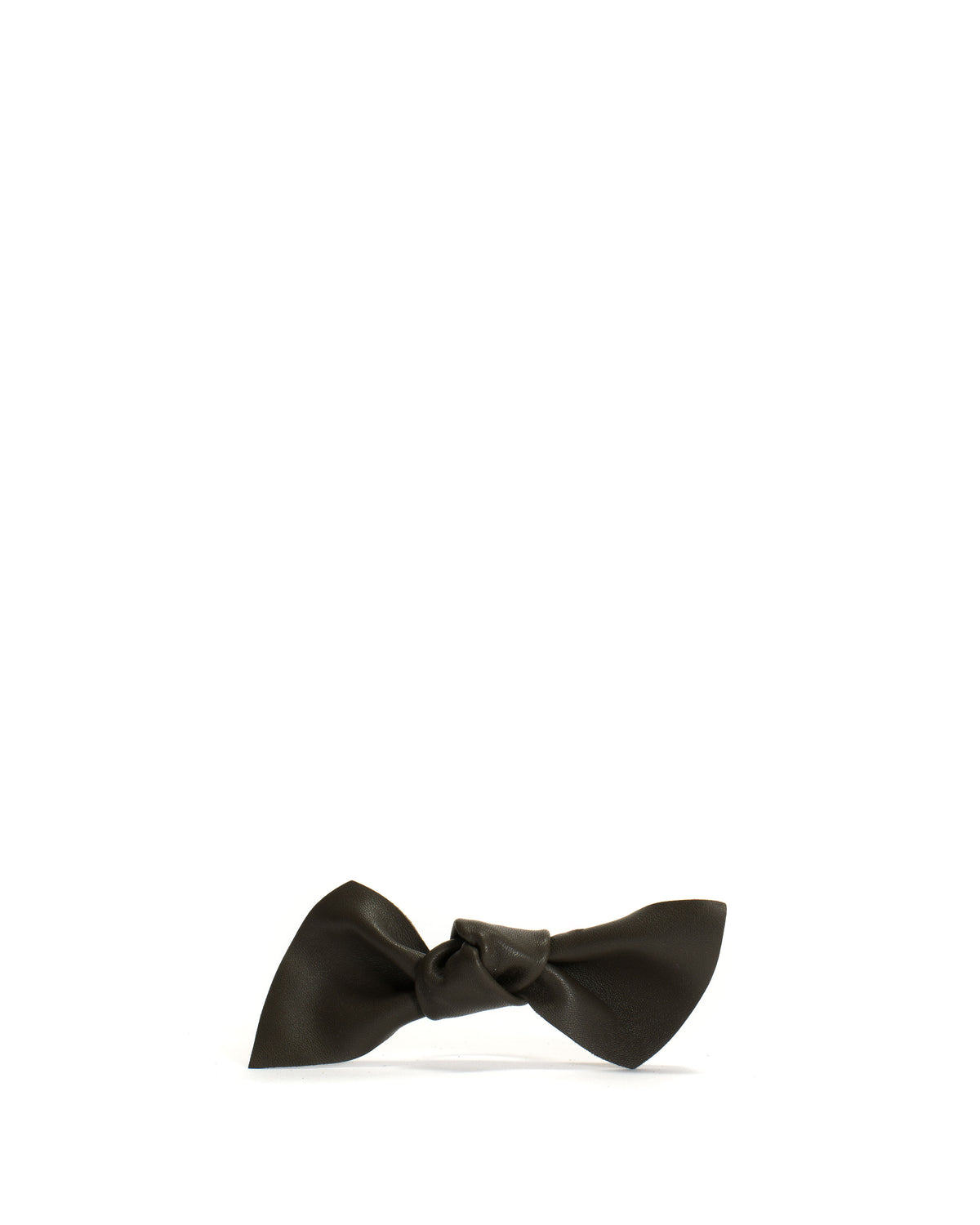 Linnie hair elastic grand bow Shiny lamb Moss green