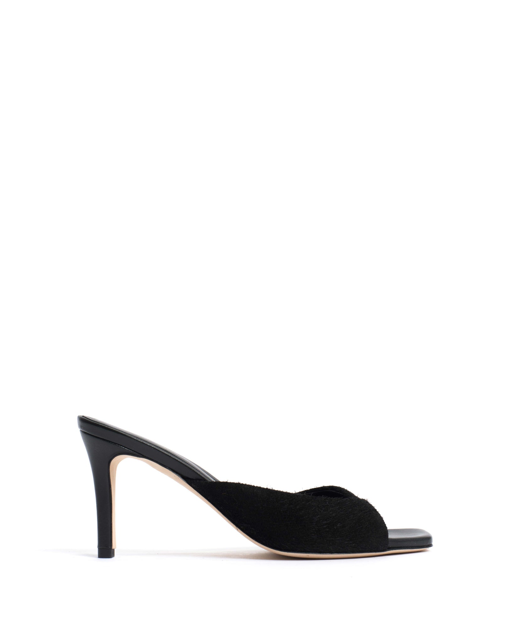 Mazy 75 Plushed calf suede Black - Anonymous Copenhagen