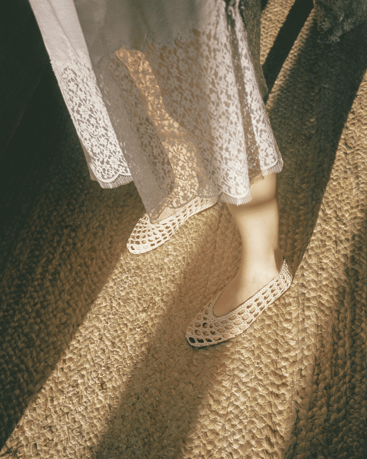 Sessi 10 Hand-braided leather Vanilla cream