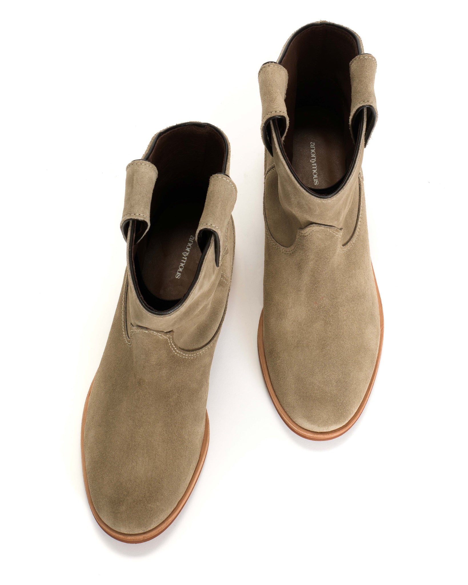 Monja Calf suede Sage grey - Anonymous Copenhagen