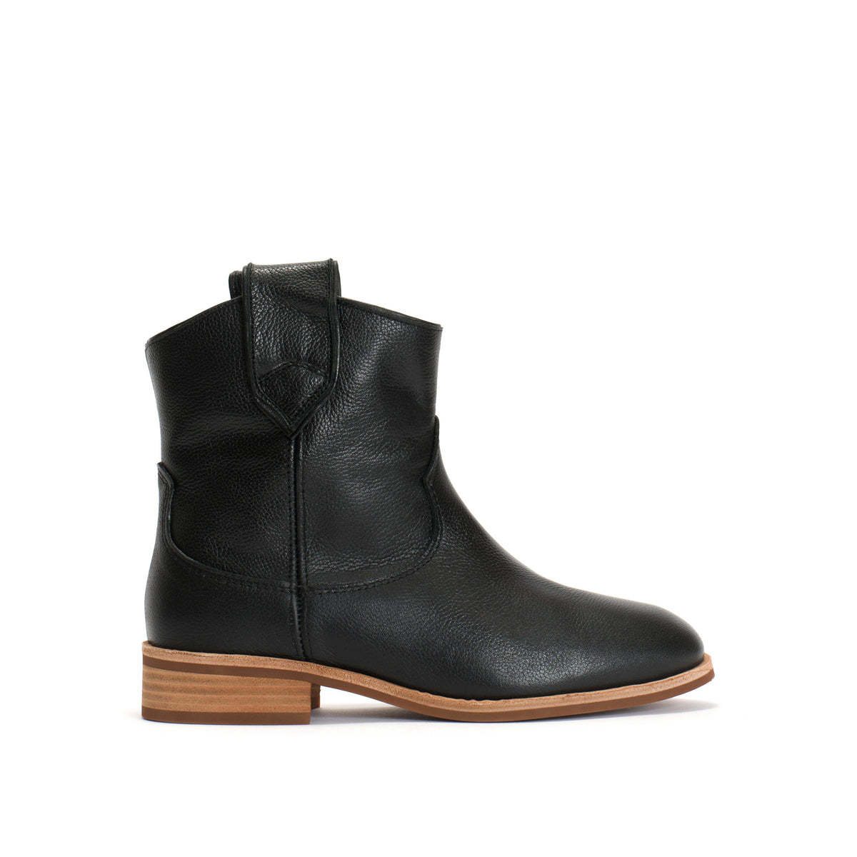 Monja Pebbled soft calf Black