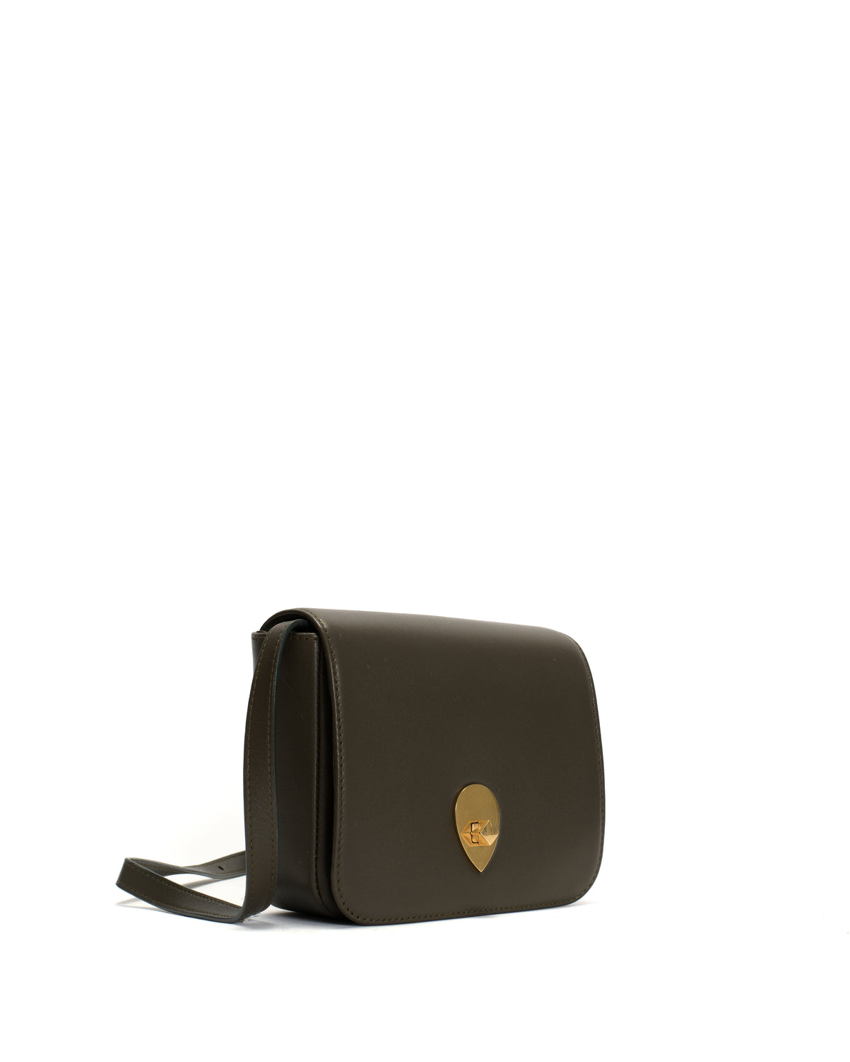 Nielle petite crossover bag Shiny lamb Moss green