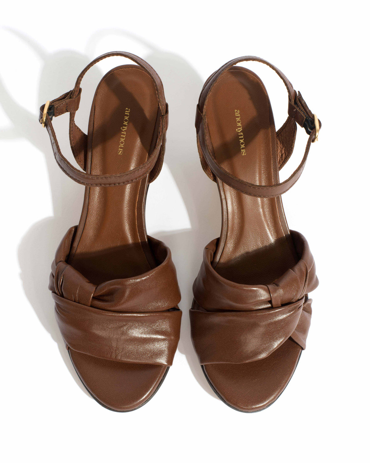 Kamilah 50 stiletto Shiny lamb Chocolate