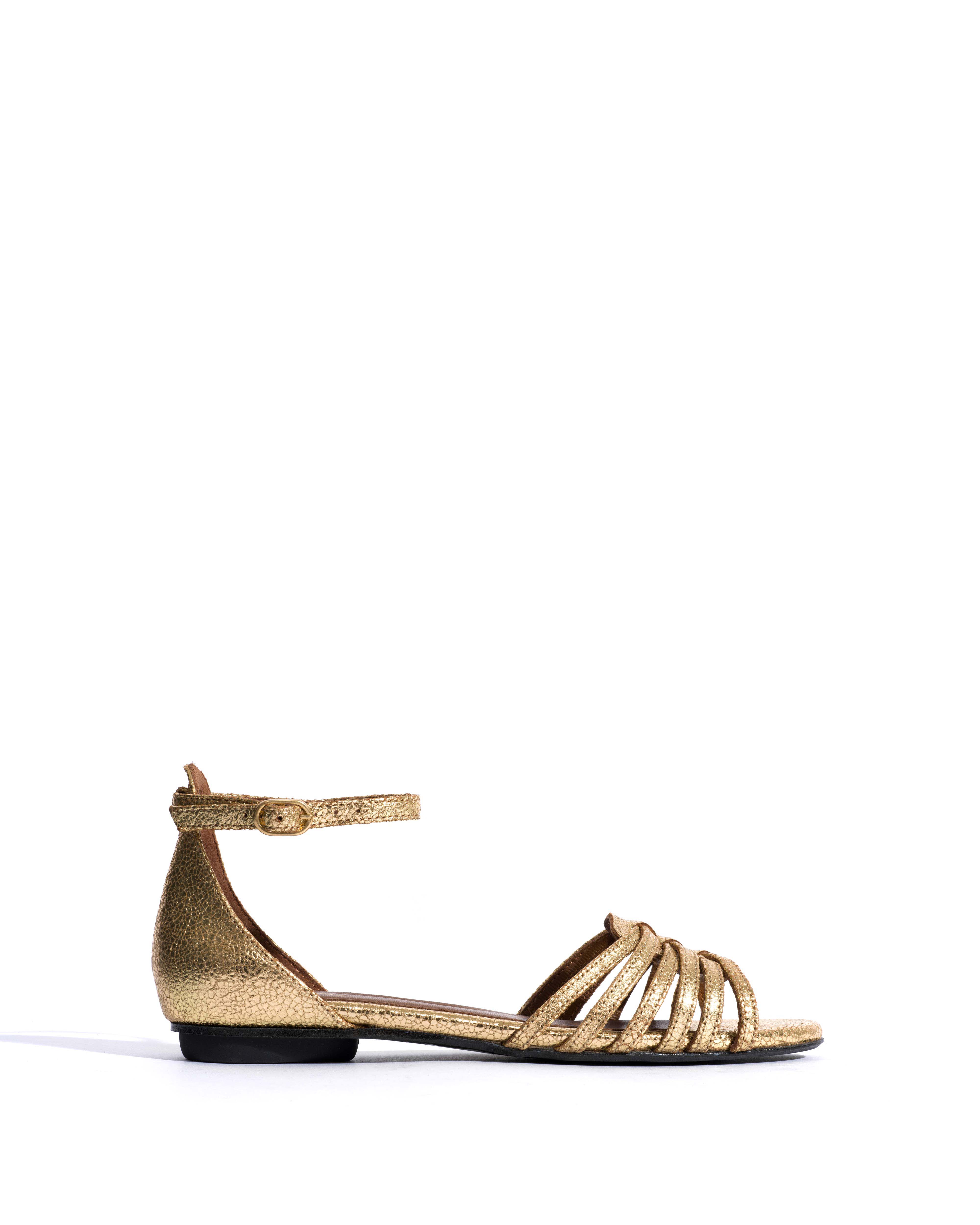 Mareike 10 Crackled metallic goat Gold