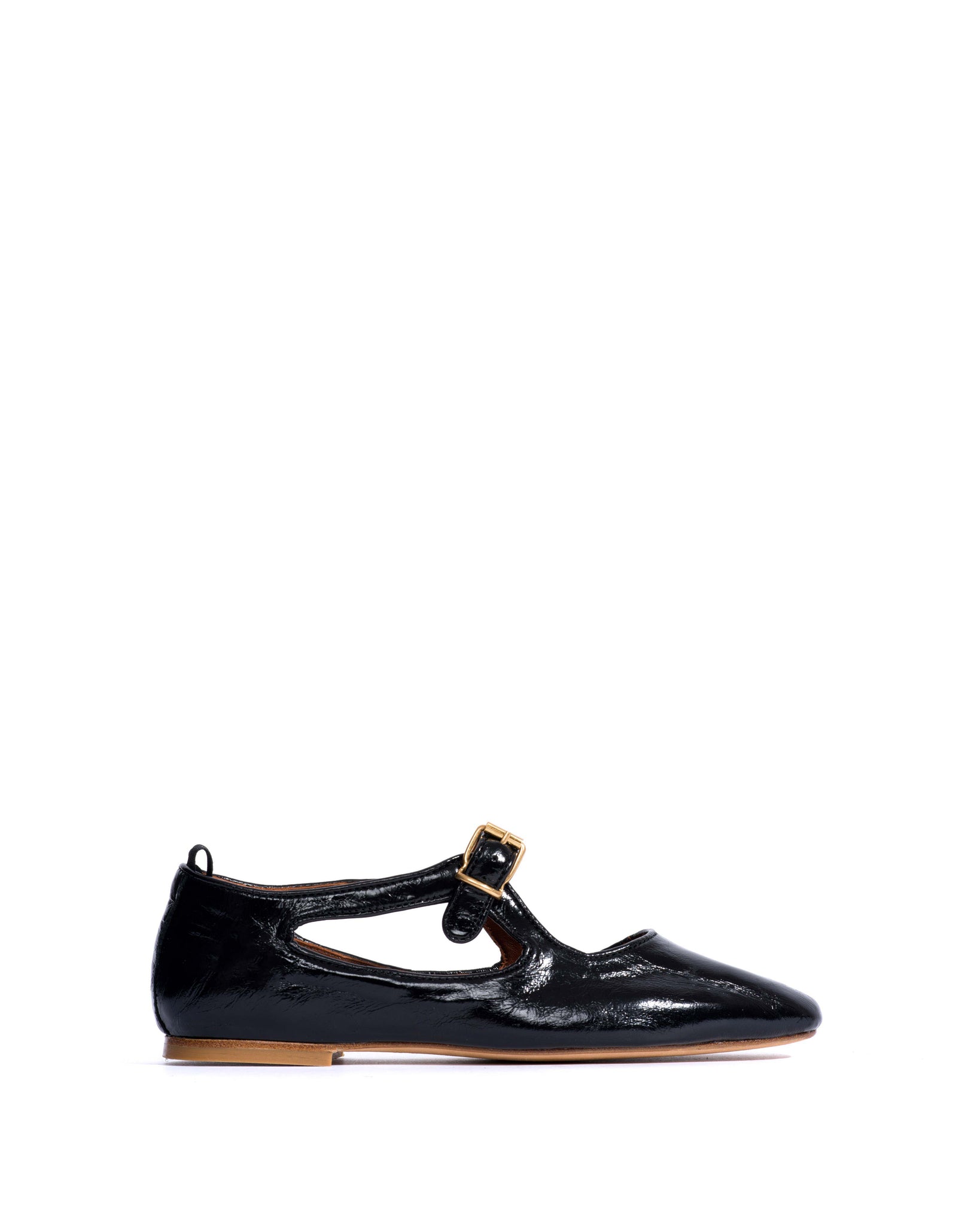 Praise Crinkled polished goat Black - Anonymous Copenhagen Flat-loafers & ballerinas & pumps