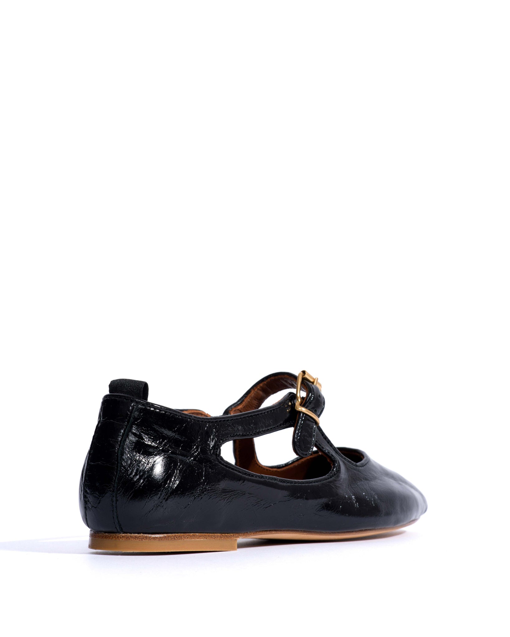 Praise Crinkled polished goat Black - Anonymous Copenhagen Flat-loafers & ballerinas & pumps