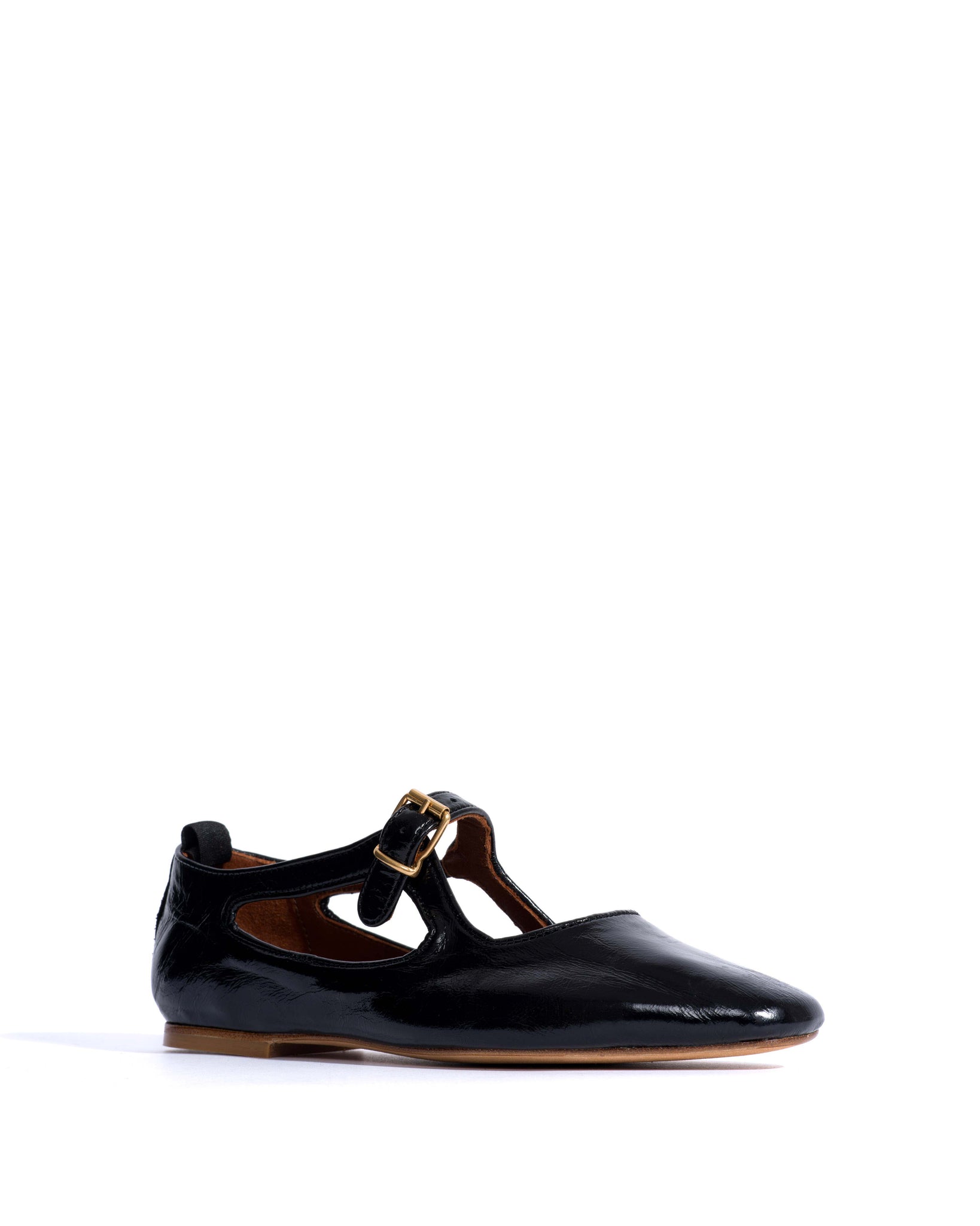 Praise Crinkled polished goat Black - Anonymous Copenhagen Flat-loafers & ballerinas & pumps