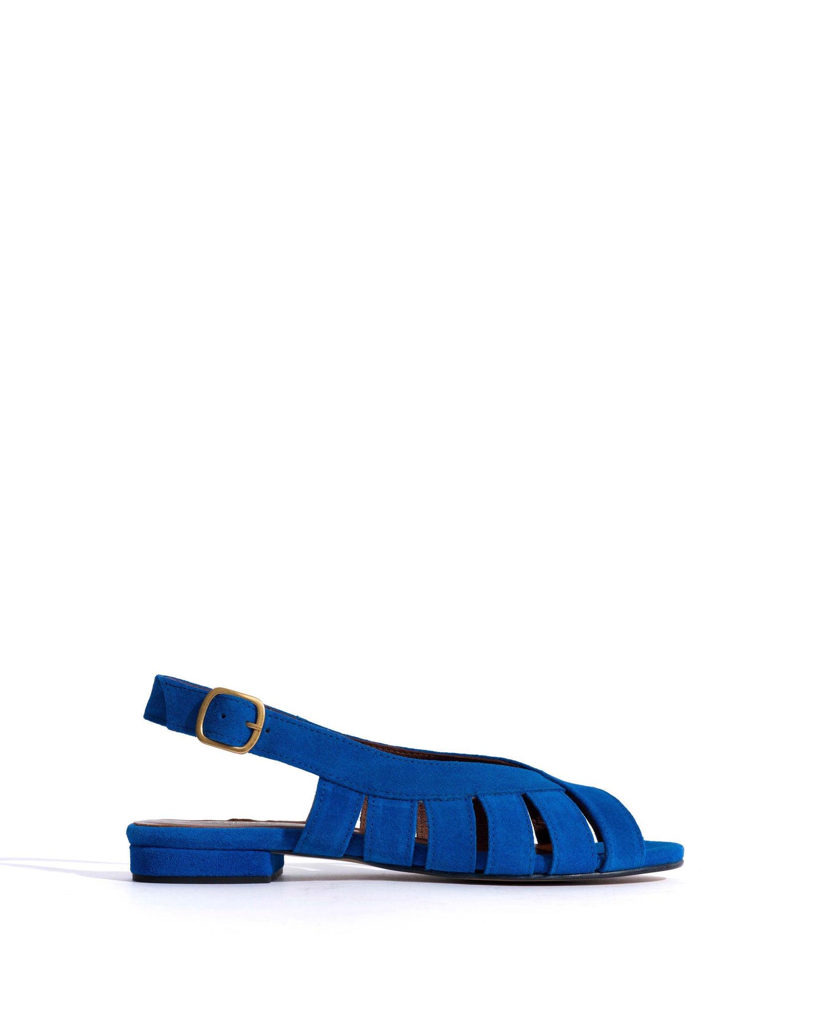 Sophie 20 Calf suede Electric blue - Anonymous Copenhagen Flat sandals