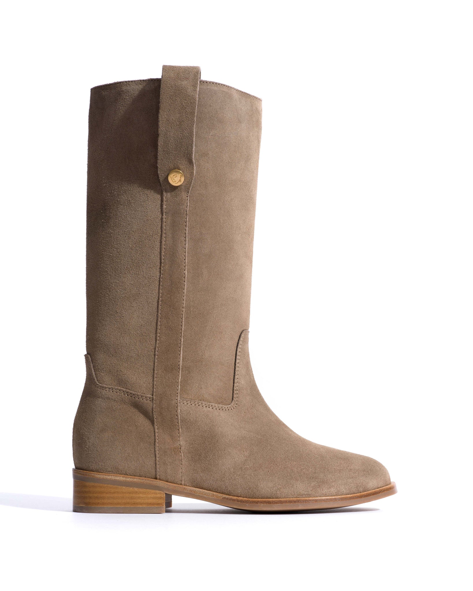 Brinesh Calf suede Mushroom - Anonymous Copenhagen High shaft boots
