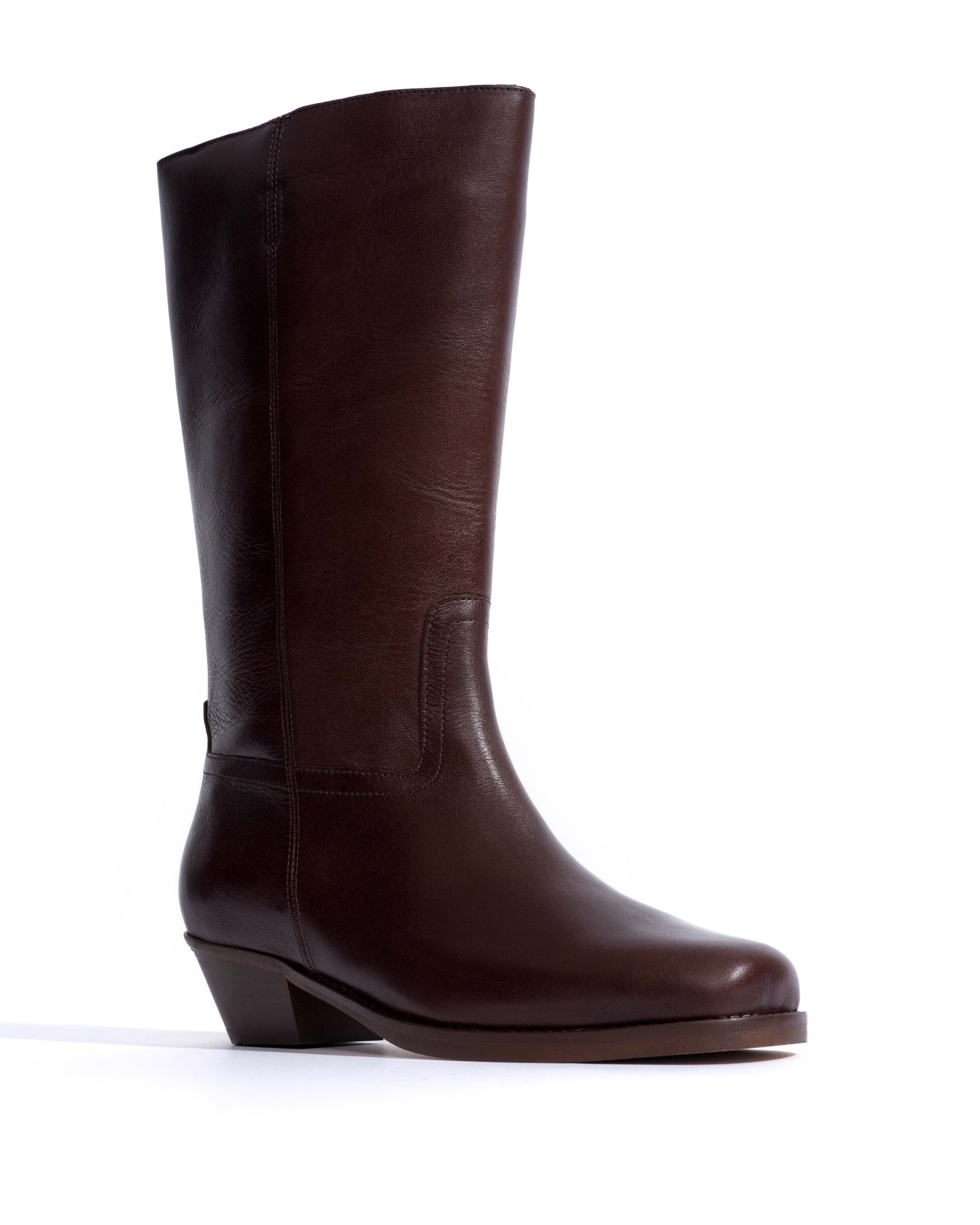 Tarisha Vegetal soft calf Coffee brown - Anonymous Copenhagen High shaft boots