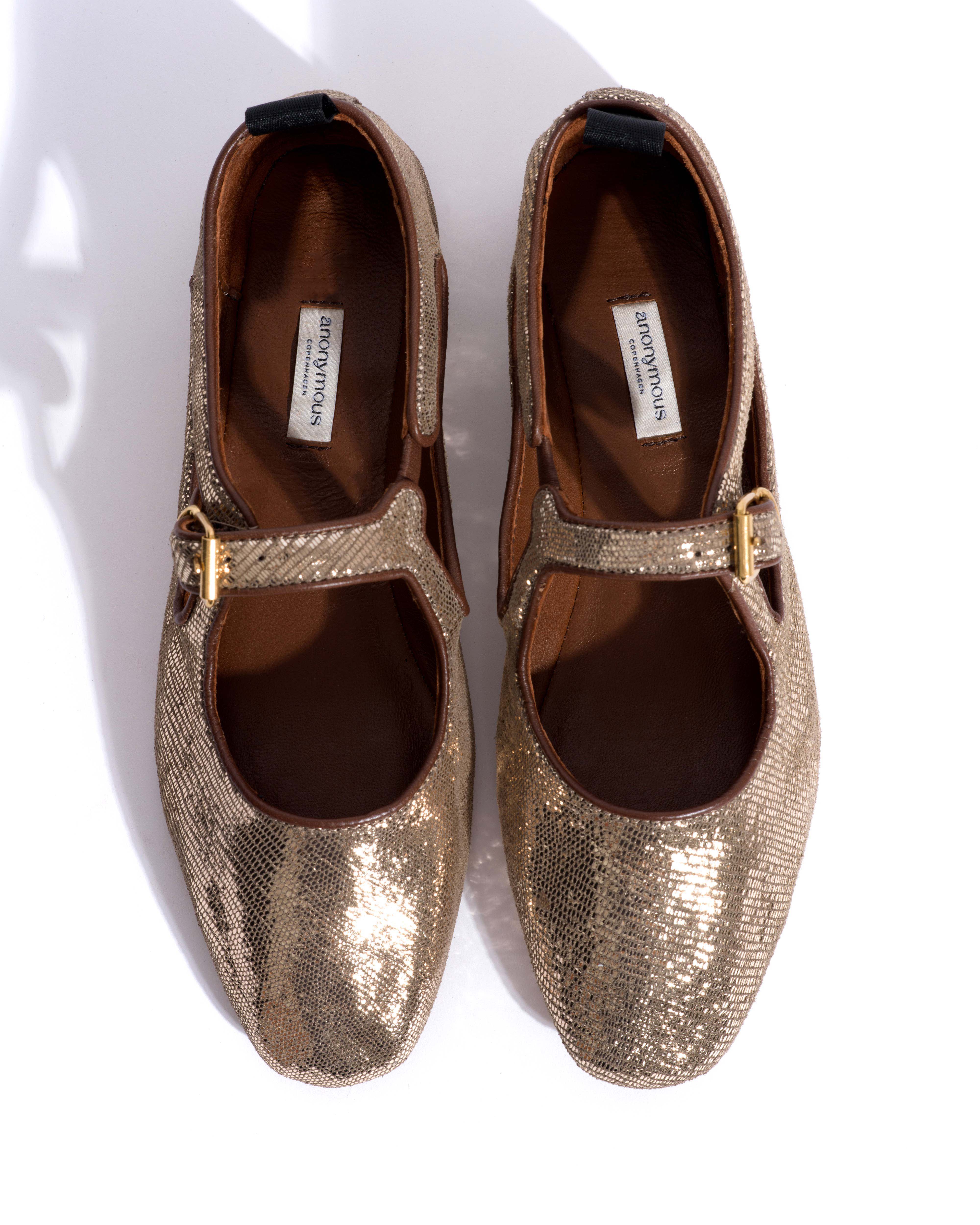 Praise Lizard metallic goat Vintage champagne