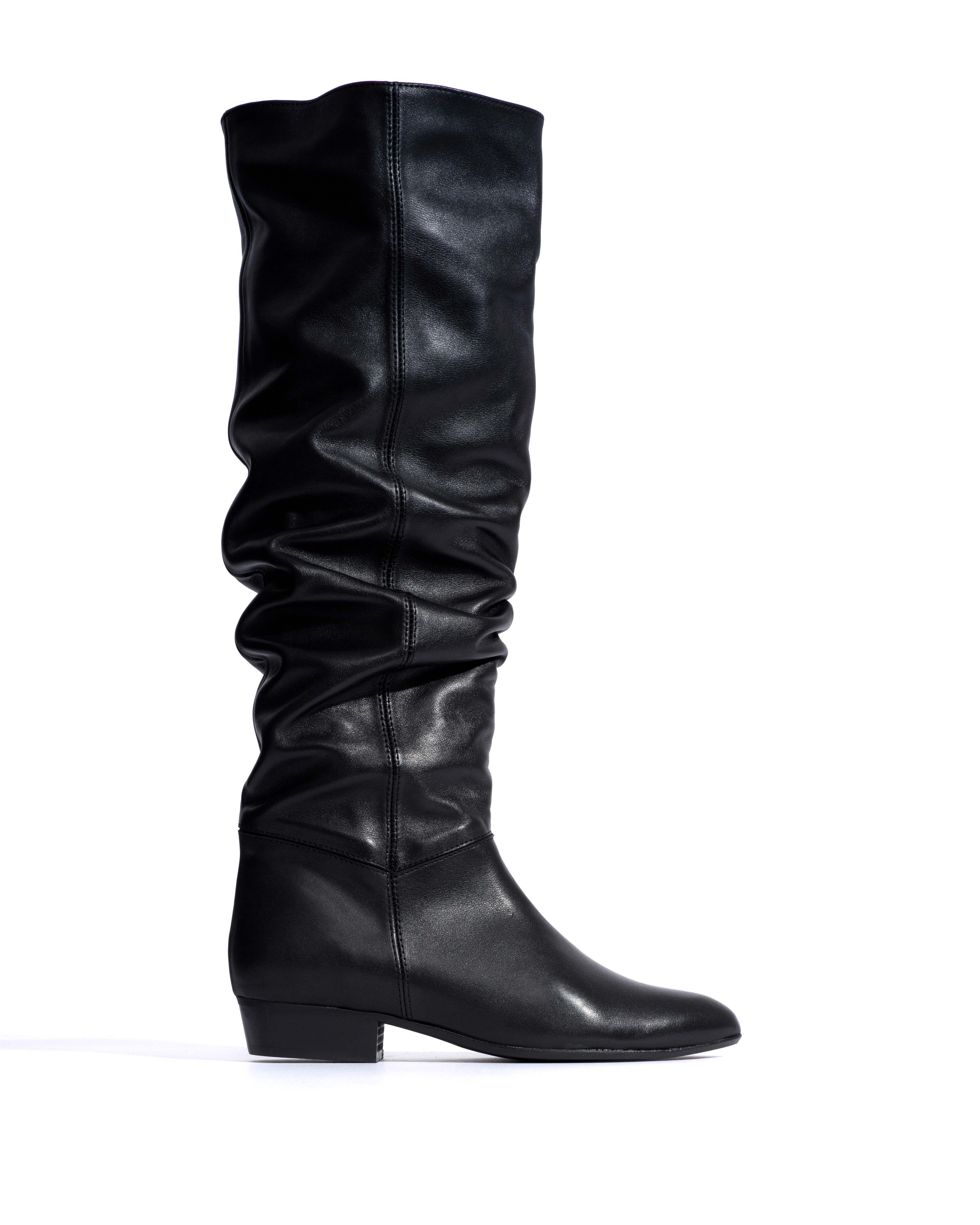 Jadah 20 Soft calf & suede leather Black